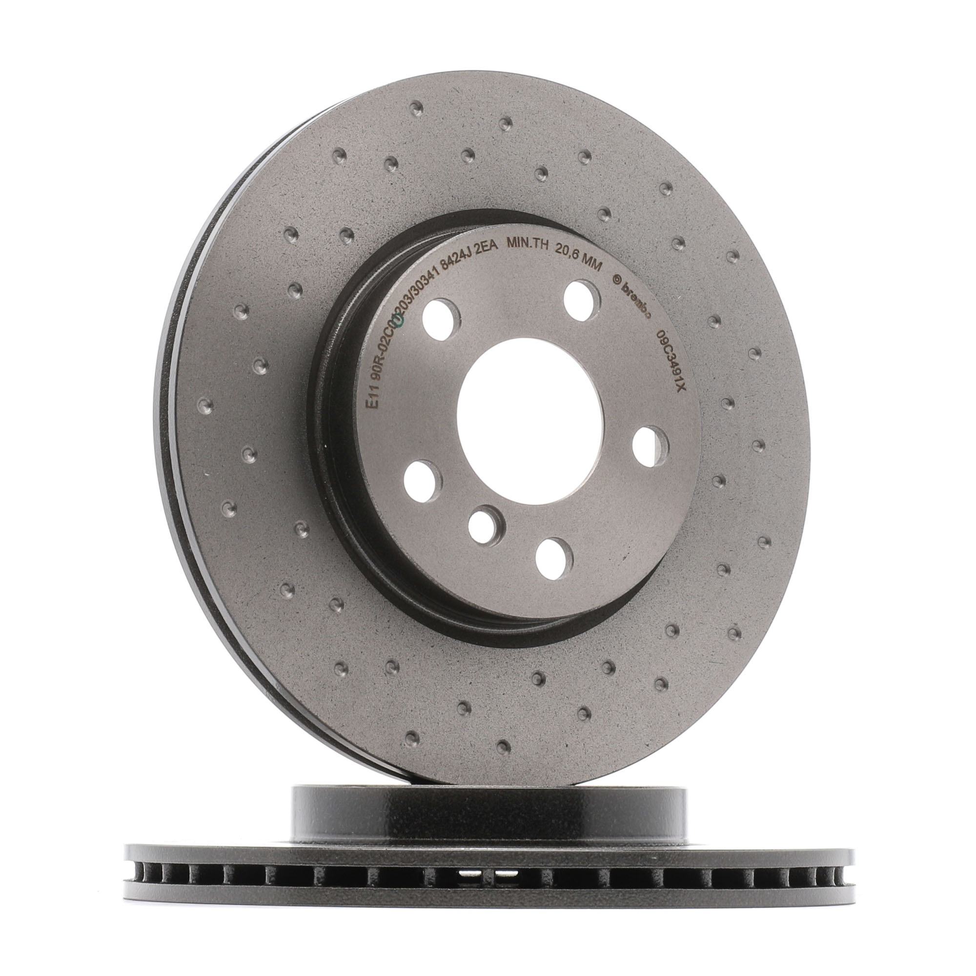 Köp BREMBO Bromsskiva Produktnummer: 09.C349.1X till det förmånliga priset av 1325,78 kr