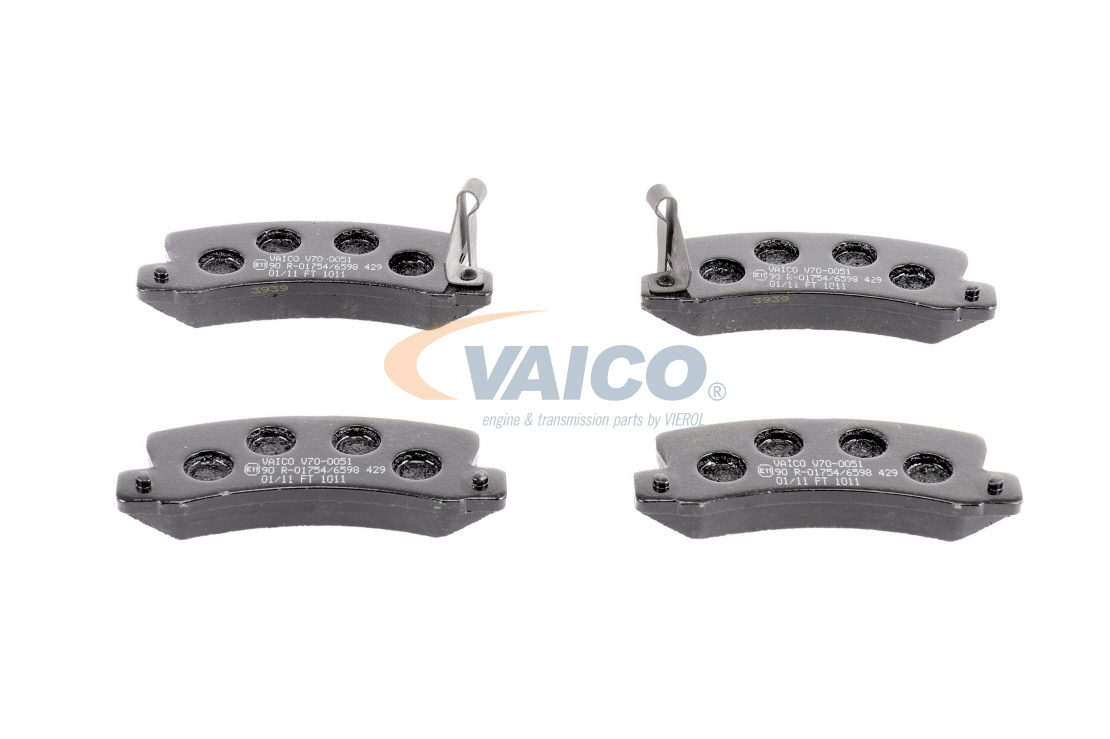 Acquista online Kit pastiglie freni V70-0051 originale a buon mercato, comparabile con i numeri OEM 0446620110