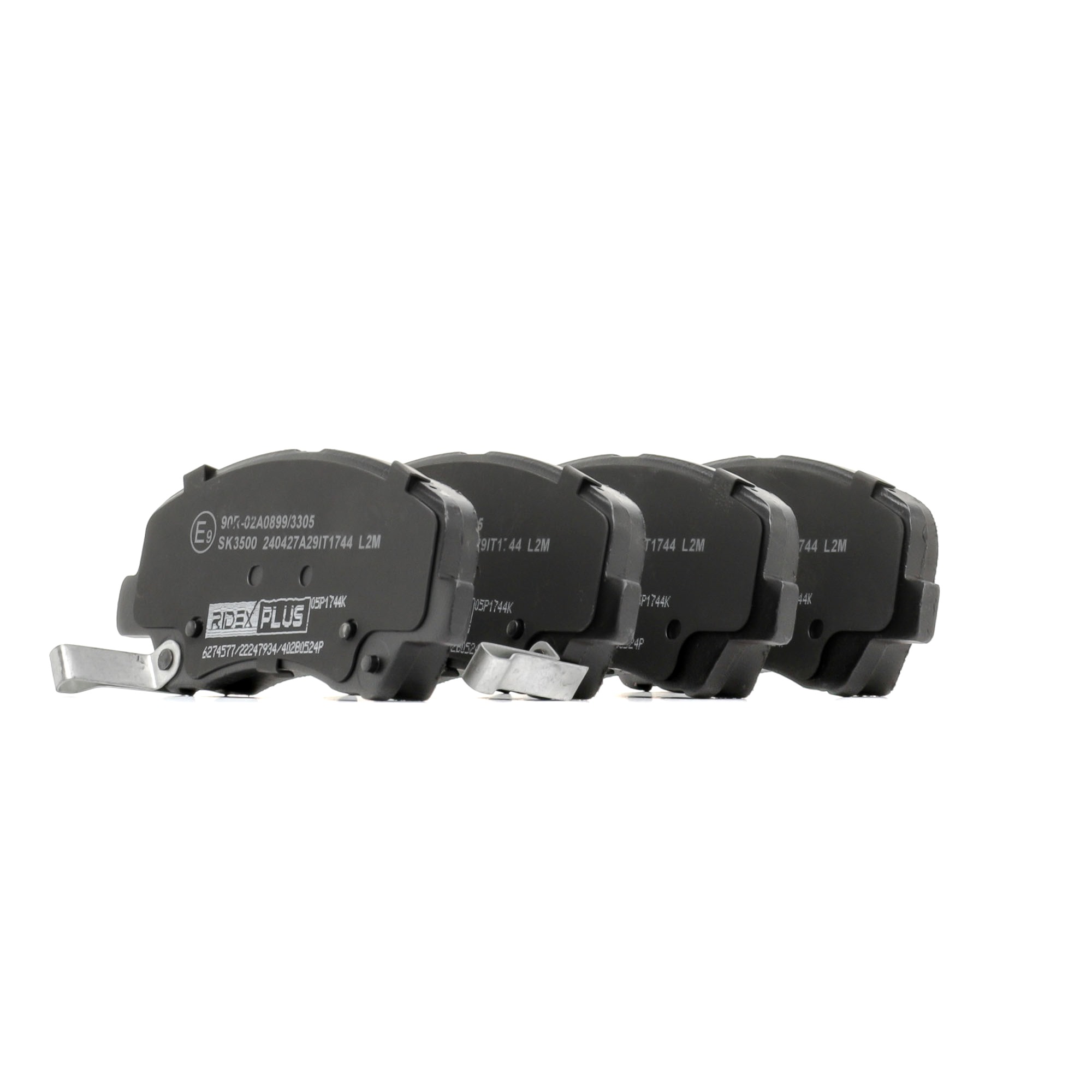 Köp RIDEX PLUS Bromsbelägg Produktnummer: 402B0524P till det förmånliga priset av 314,59 kr