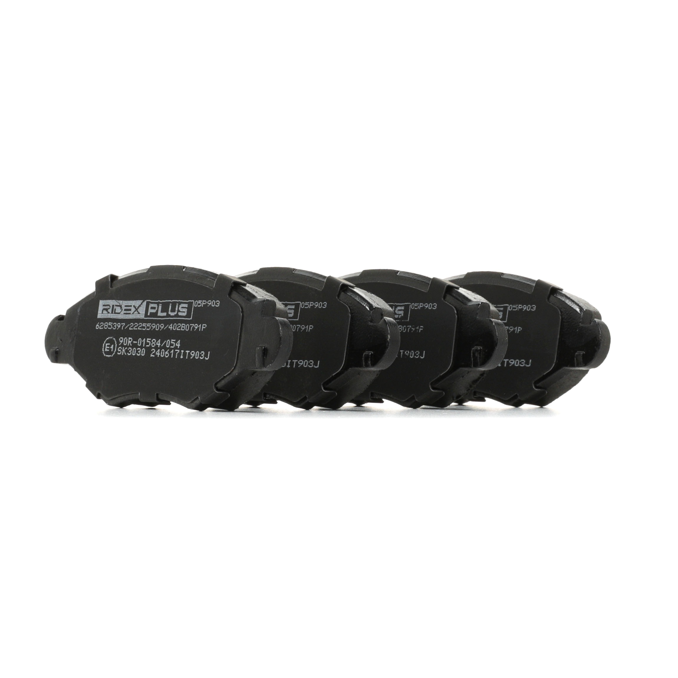 Köp RIDEX PLUS Bromsbelägg Produktnummer: 402B0791P till det förmånliga priset av 259,76 kr