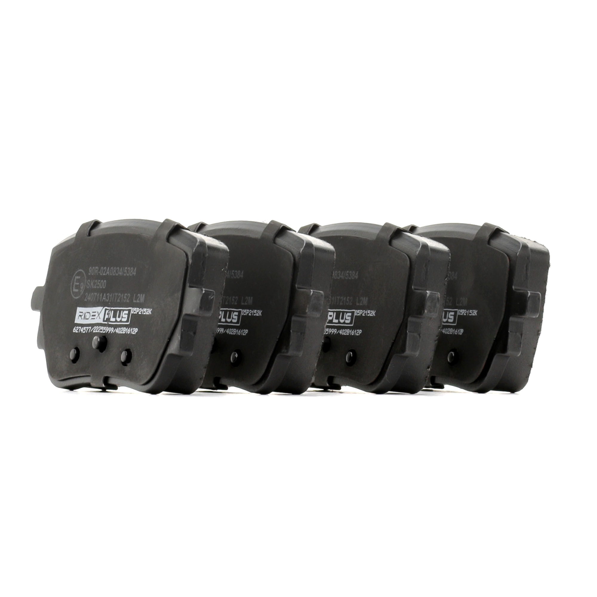Köp RIDEX PLUS Bromsbelägg Produktnummer: 402B1612P till det förmånliga priset av 491,76 kr
