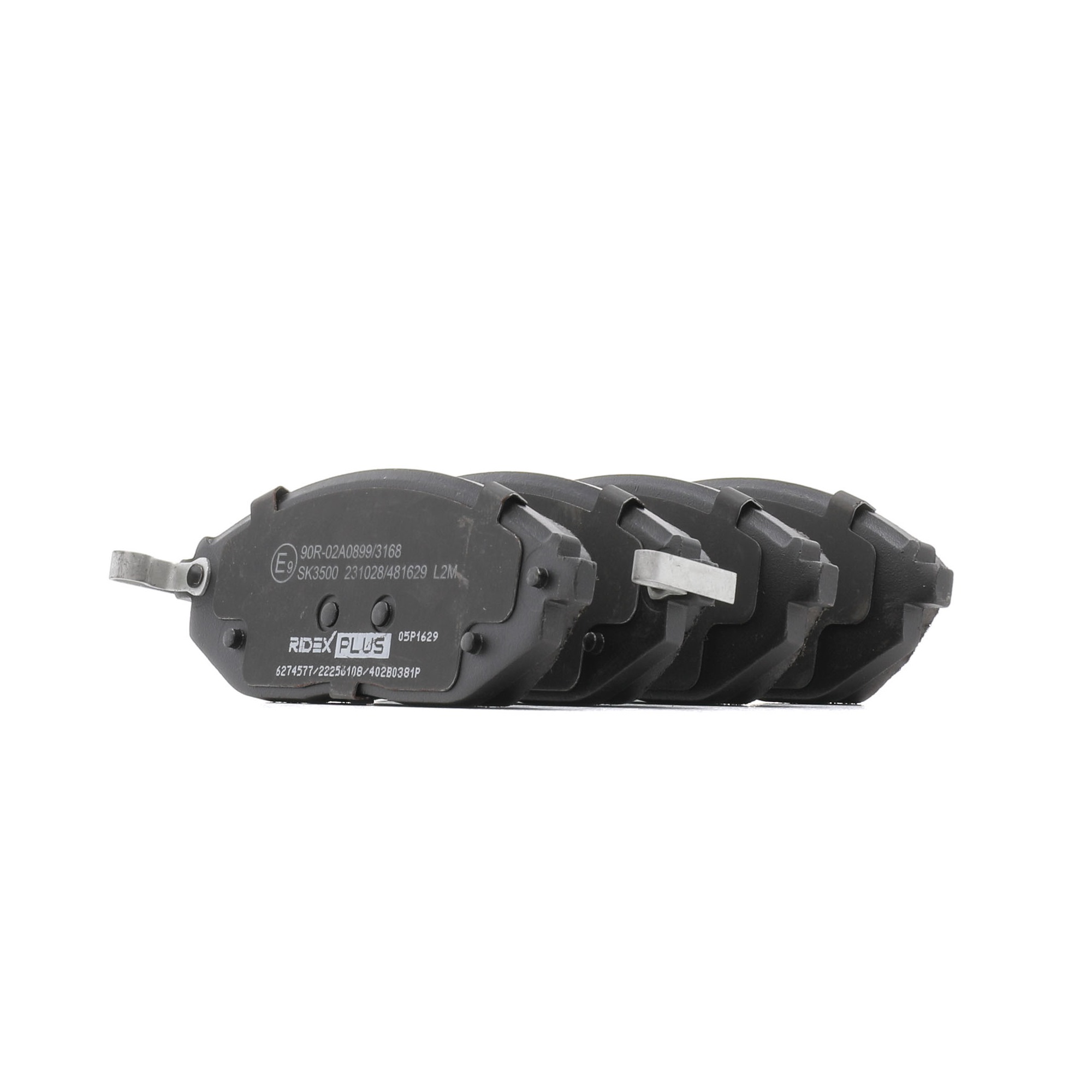 Köp RIDEX PLUS Bromsbelägg Produktnummer: 402B0381P till det förmånliga priset av 324,26 kr