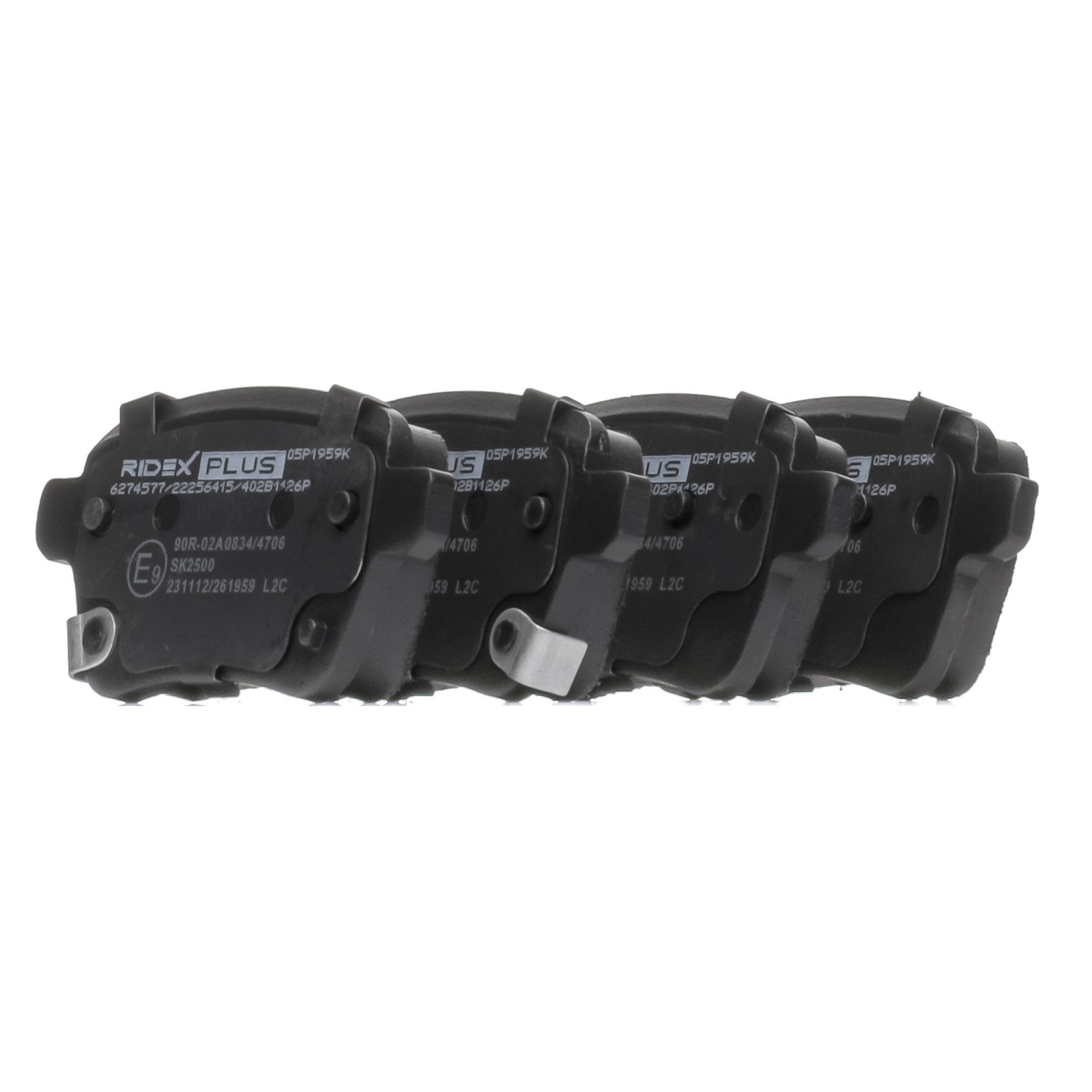 Koop RIDEX PLUS Remblokken Productnr.: 402B1126P aan de laagste prijs van 27,26 €