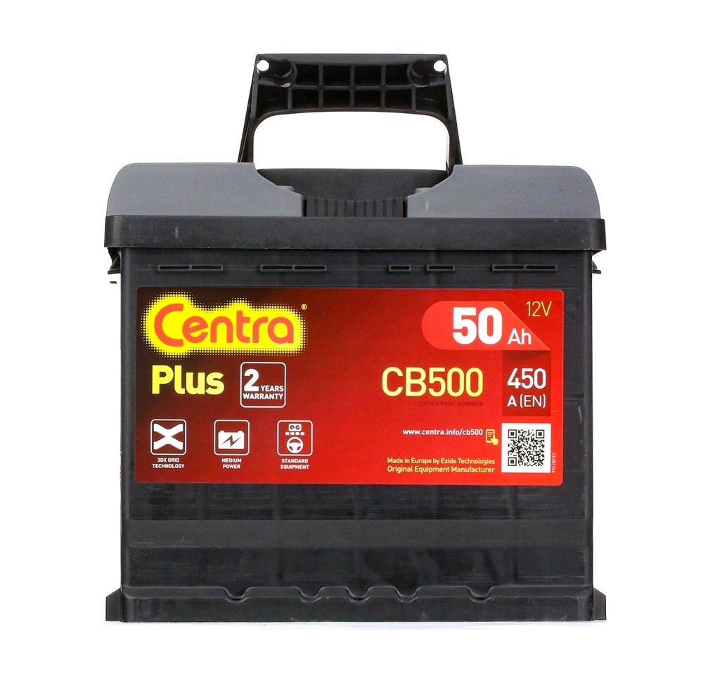 Køb CENTRA Starterbatteri Produktnummer.: CB500 til den lave pris af 774,15 kr.