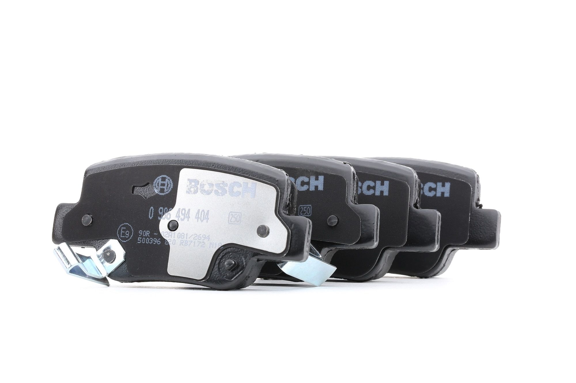 Osta BOSCH Jarrupalat, levyjarru Tuote No.: 0 986 494 404 edullisesti hintaan 41,47 €