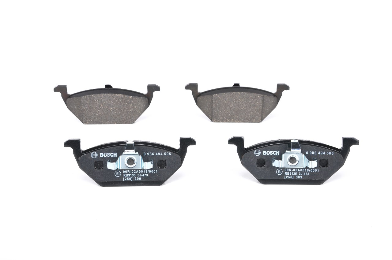 Cumpărați online Plăcuțe de frână 0 986 494 505 original/ă și la un preț mic, compatibil/ă cu nr. OEM 1J0698151C
