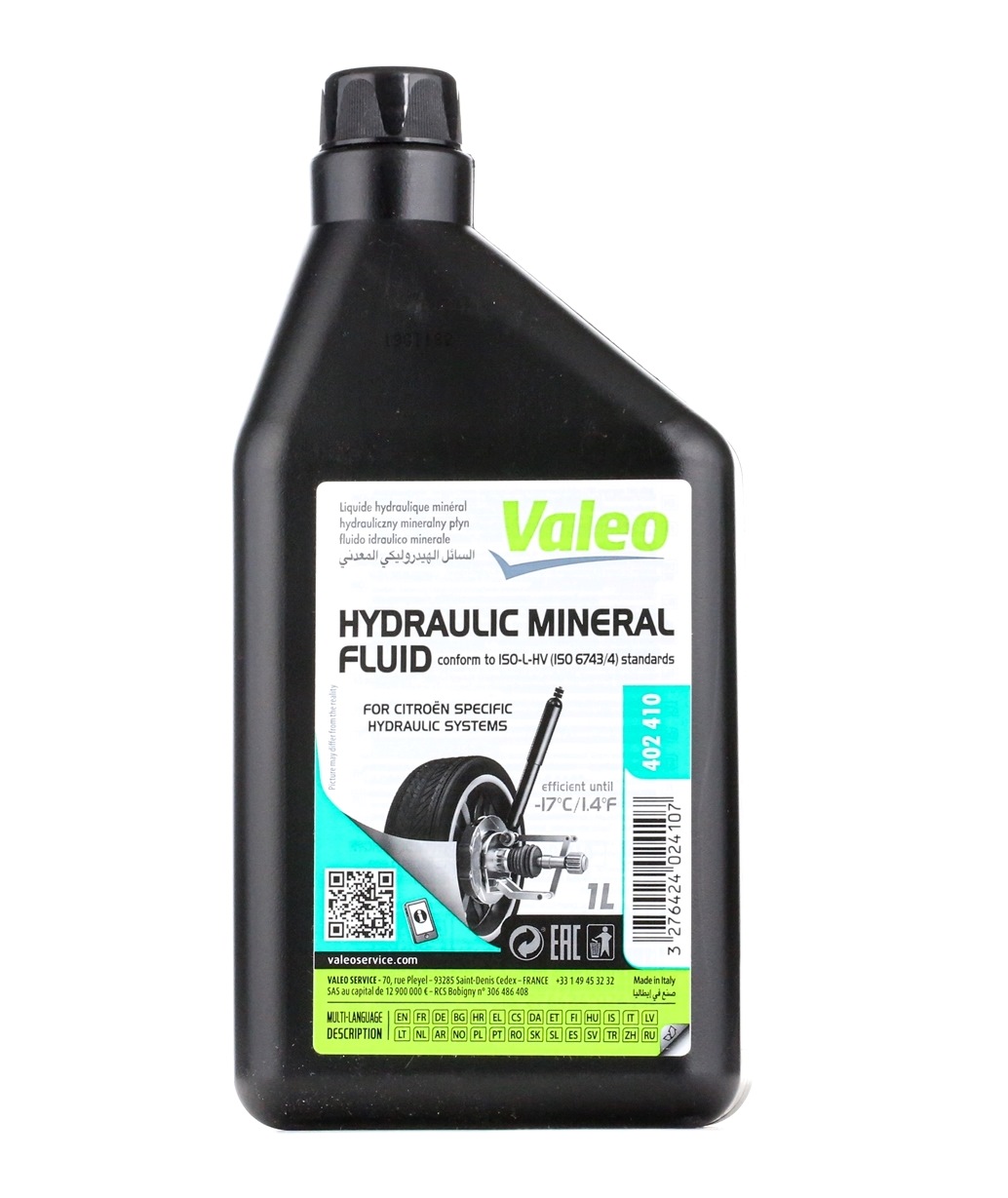 Kupuj VALEO Olej do hydrauliki centralnej Produkt No.: 402410 w niskiej cenie, tylko 46,44 zł