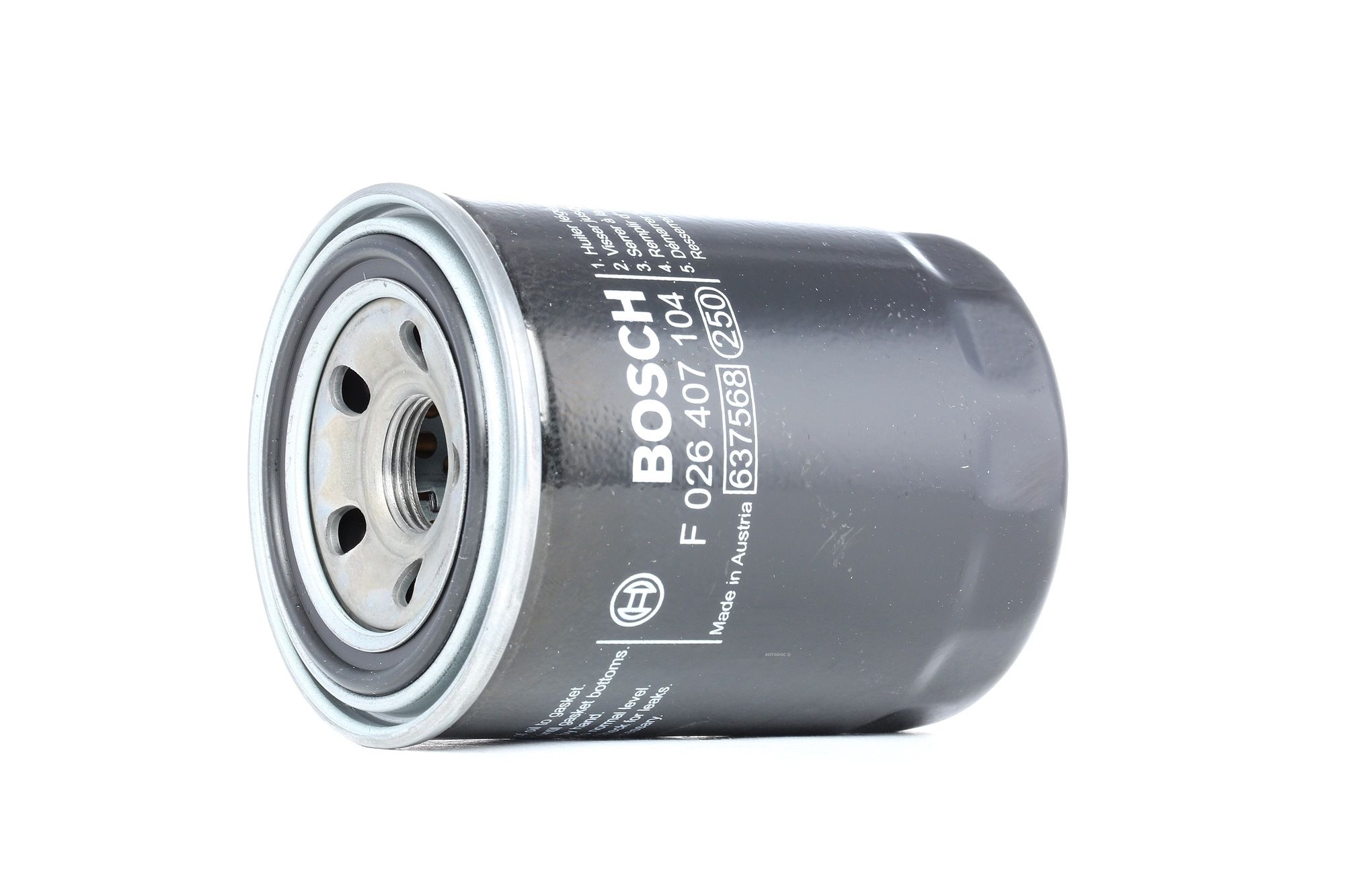 Köp BOSCH Oljefilter Produktnummer: F 026 407 104 till det förmånliga priset av 167,86 kr