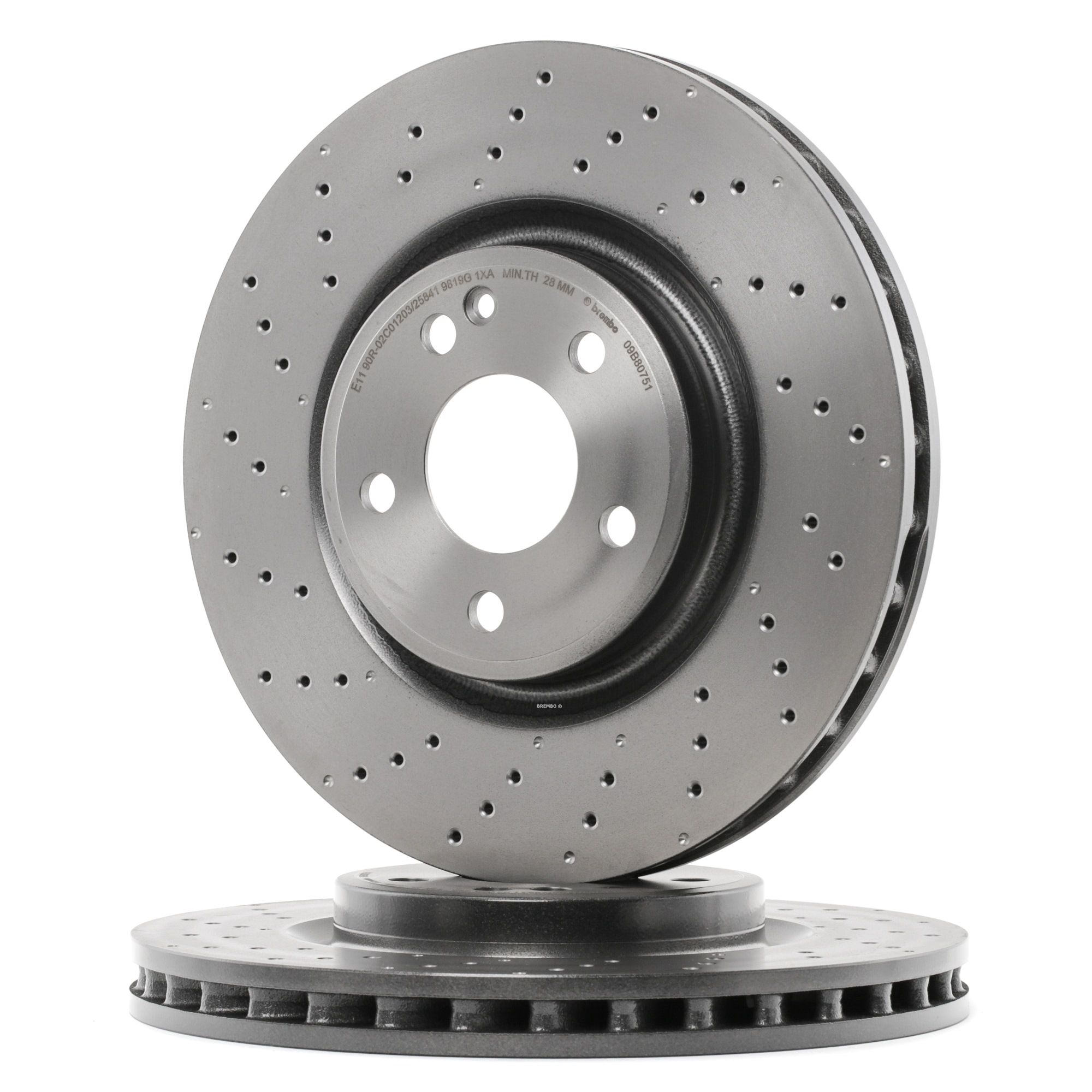 Köp BREMBO Bromsskiva Produktnummer: 09.B807.51 till det förmånliga priset av 762,70 kr
