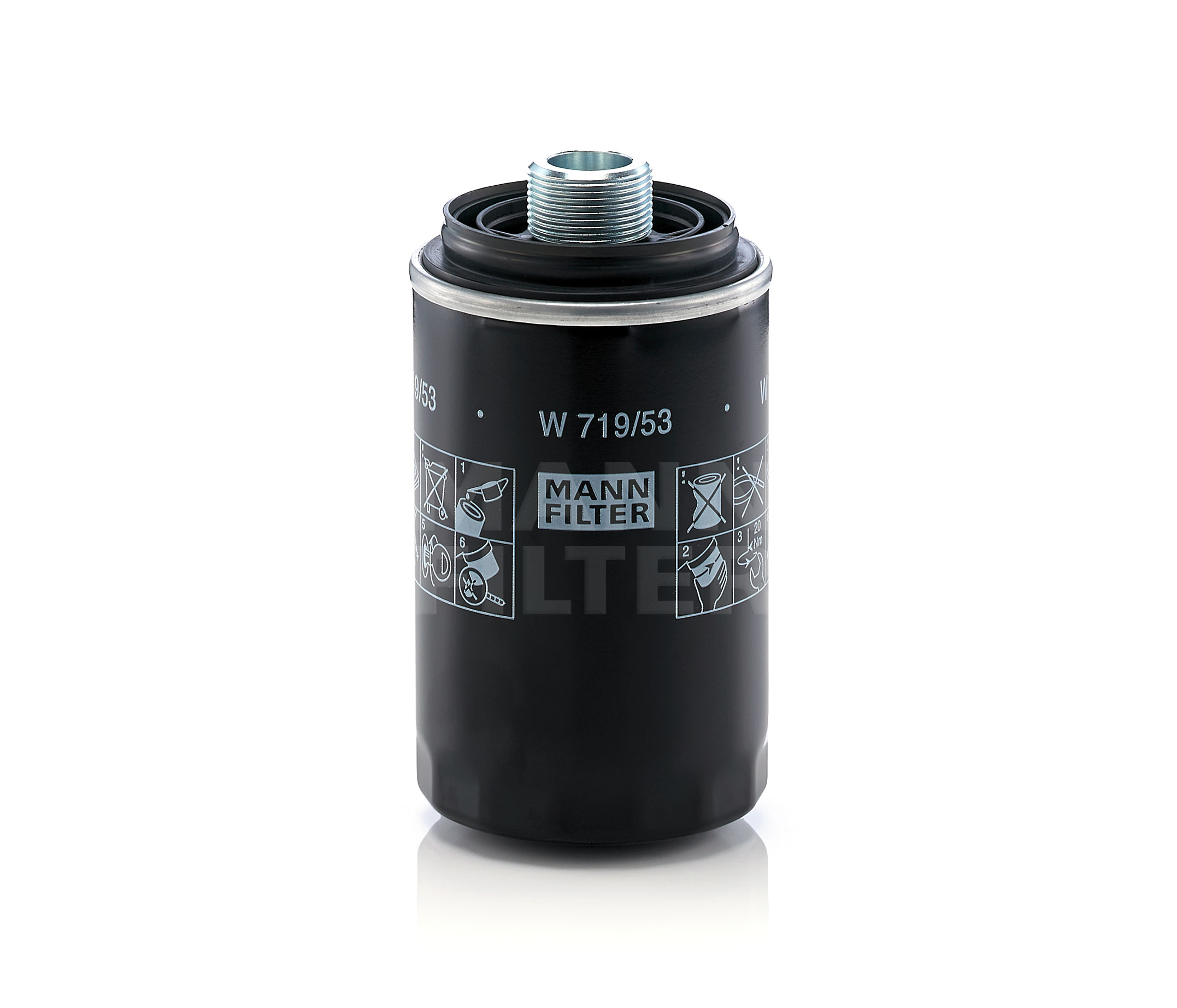 Köp MANN-FILTER Oljefilter Produktnummer: W 719/53 till det förmånliga priset av 248,10 kr