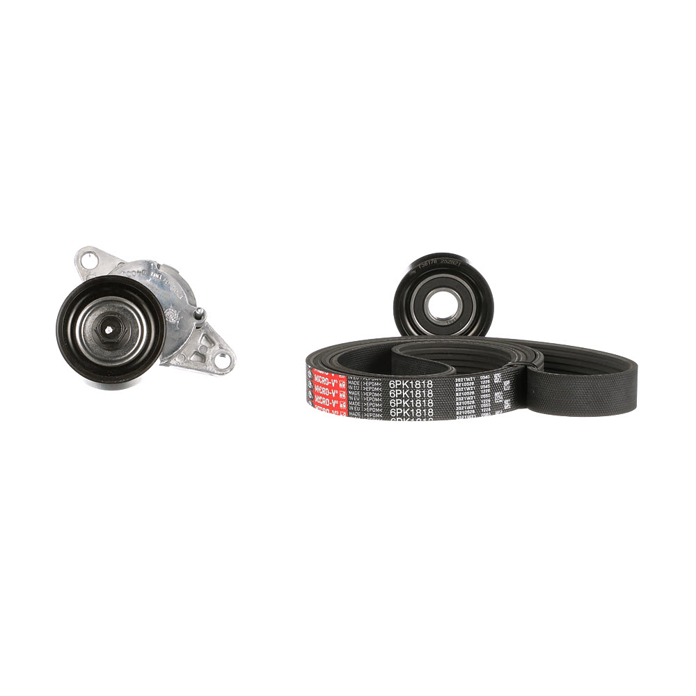 Įsigykite GATES V formos rumbuotas diržas, komplektas Prekės Nr.: K016PK1818 už žemiausią 76,88 € kainą