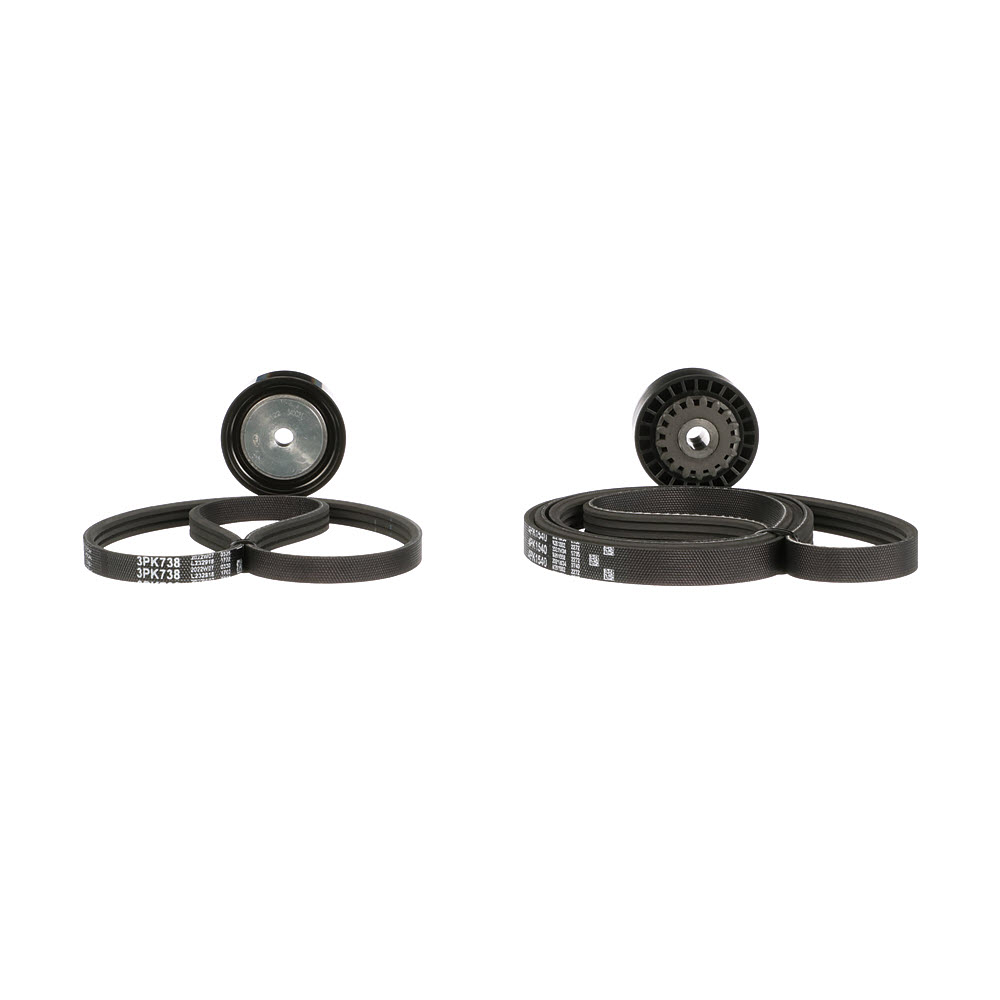 Kupte si levné originální Sada zebrovanych klinovych remenu K063PK738 porovnatelné s 3PK738 OEM čísly online