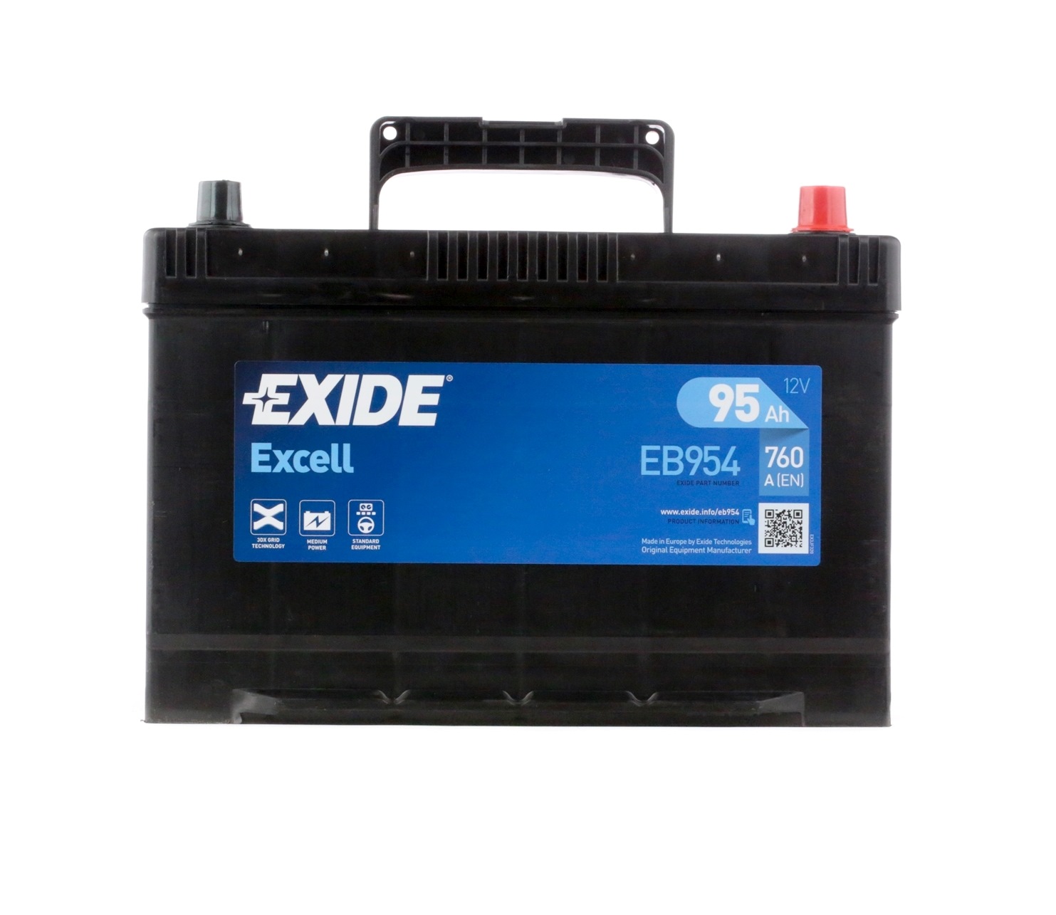 Įsigykite EXIDE Starterio akumuliatorius Prekės Nr.: EB954 už žemiausią 139,36 € kainą