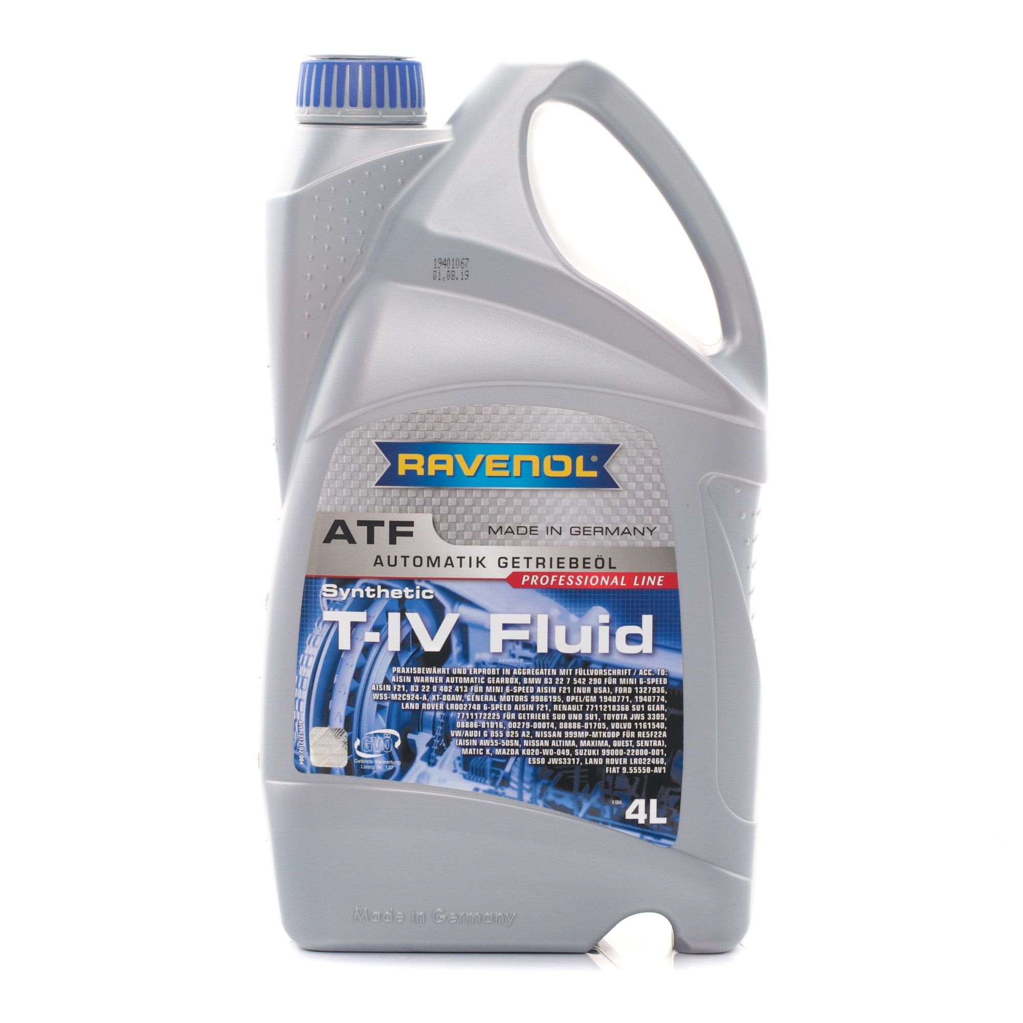 Įsigykite RAVENOL Alyva, automatinė pavarų dėžė Prekės Nr.: 1212102-004-01-999 už žemiausią 55,32 € kainą