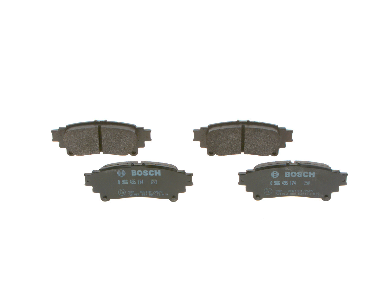 OE TOYOTA SIENNA Jarrupalat, levyjarru 044660E010, 044660K010, 0446630280 BOSCH - alennettuun hintaan
