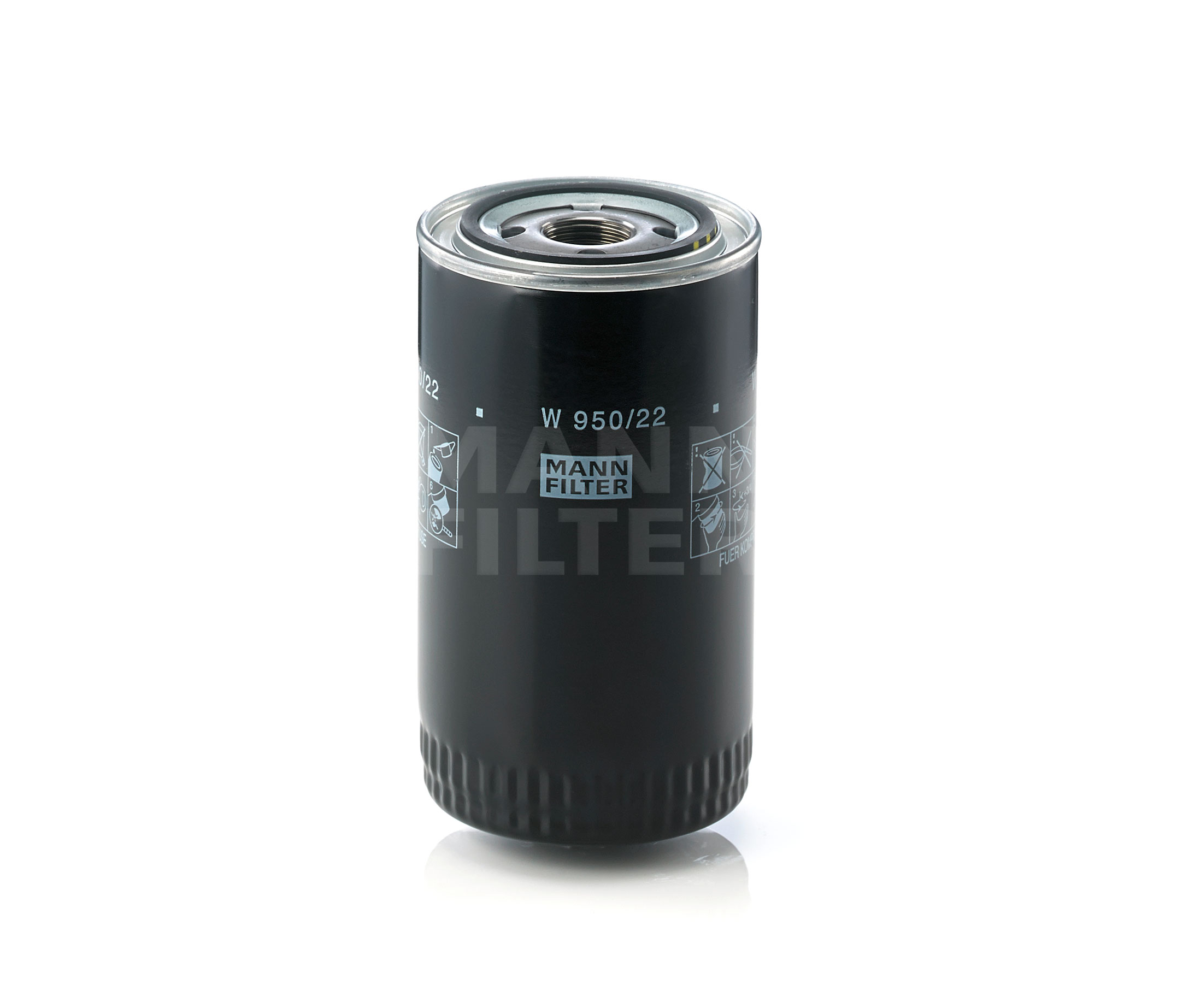 Köp MANN-FILTER Oljefilter Produktnummer: W 950/22 till det förmånliga priset av 200,00 kr
