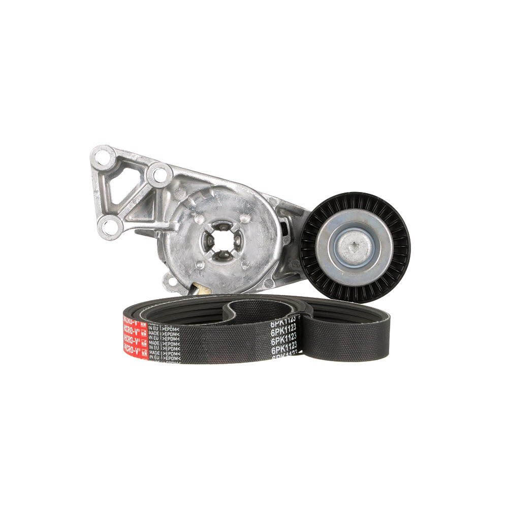 Įsigykite GATES V formos rumbuotas diržas, komplektas Prekės Nr.: K026PK1123 už žemiausią 51,87 € kainą