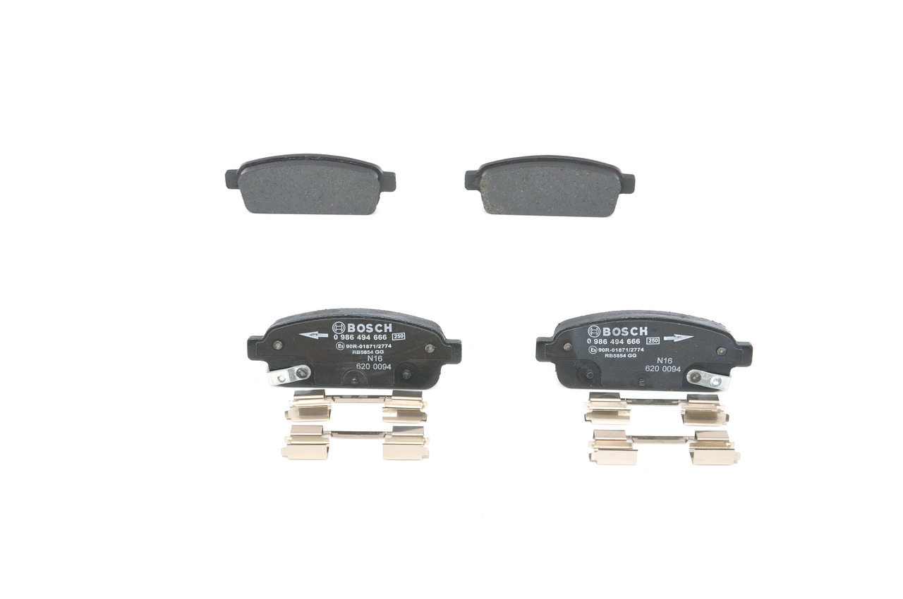 Ostke BOSCH Piduriklotsid Toode nr.: 0 986 494 666 madala hinnaga 33,54 €