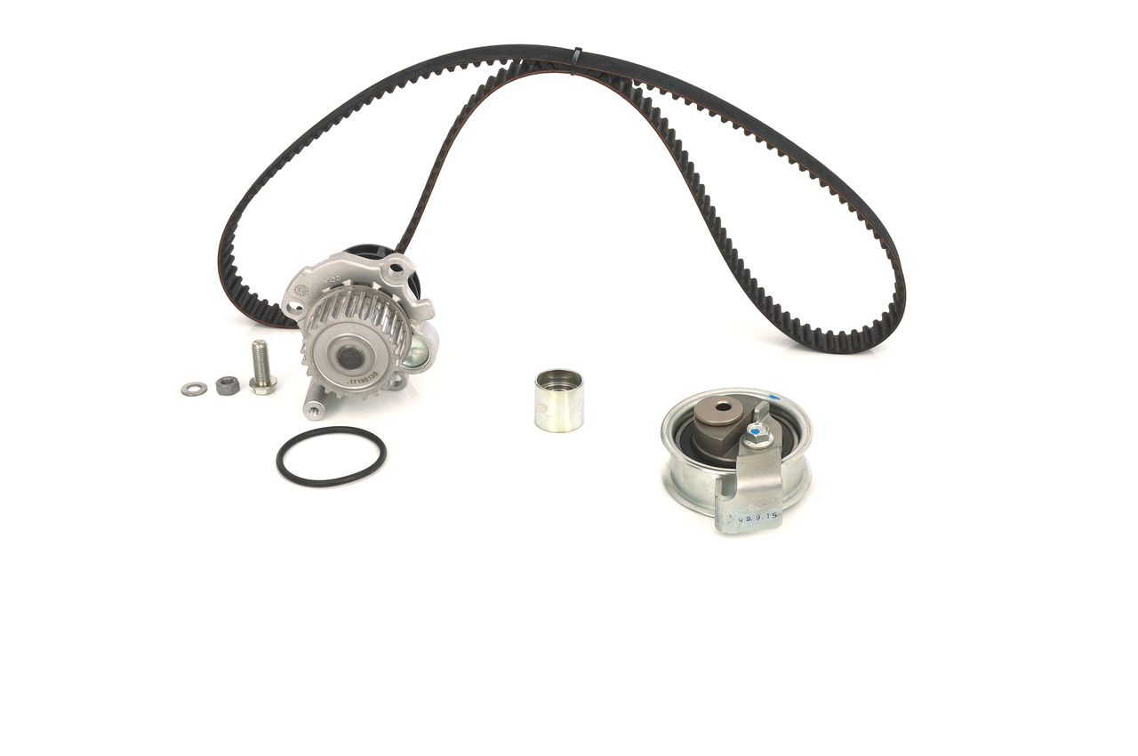 OEM Комплект ангренажен ремък с водна помпа AUDI A4 B7 Кабрио (8HE) 2004 BOSCH