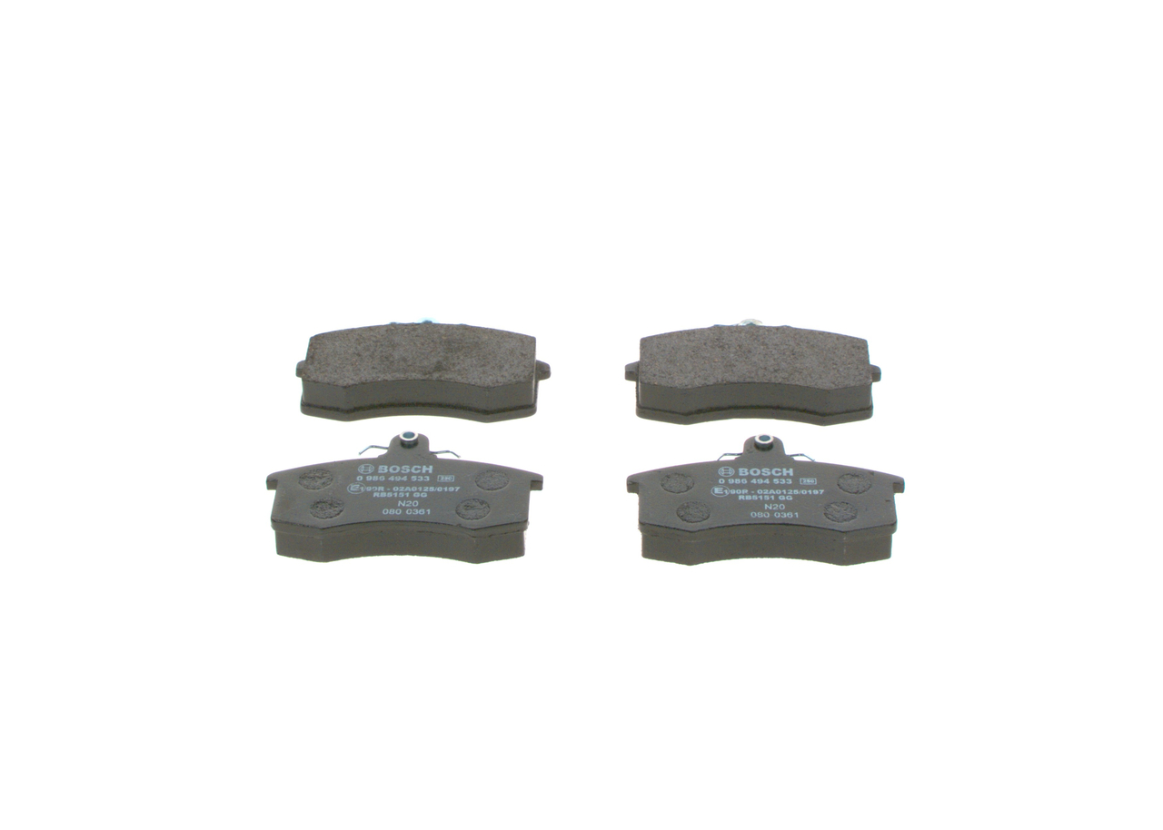 OEM Placute frana Lada 2112 2003 21083501089, 21083501090, 21103501080 BOSCH