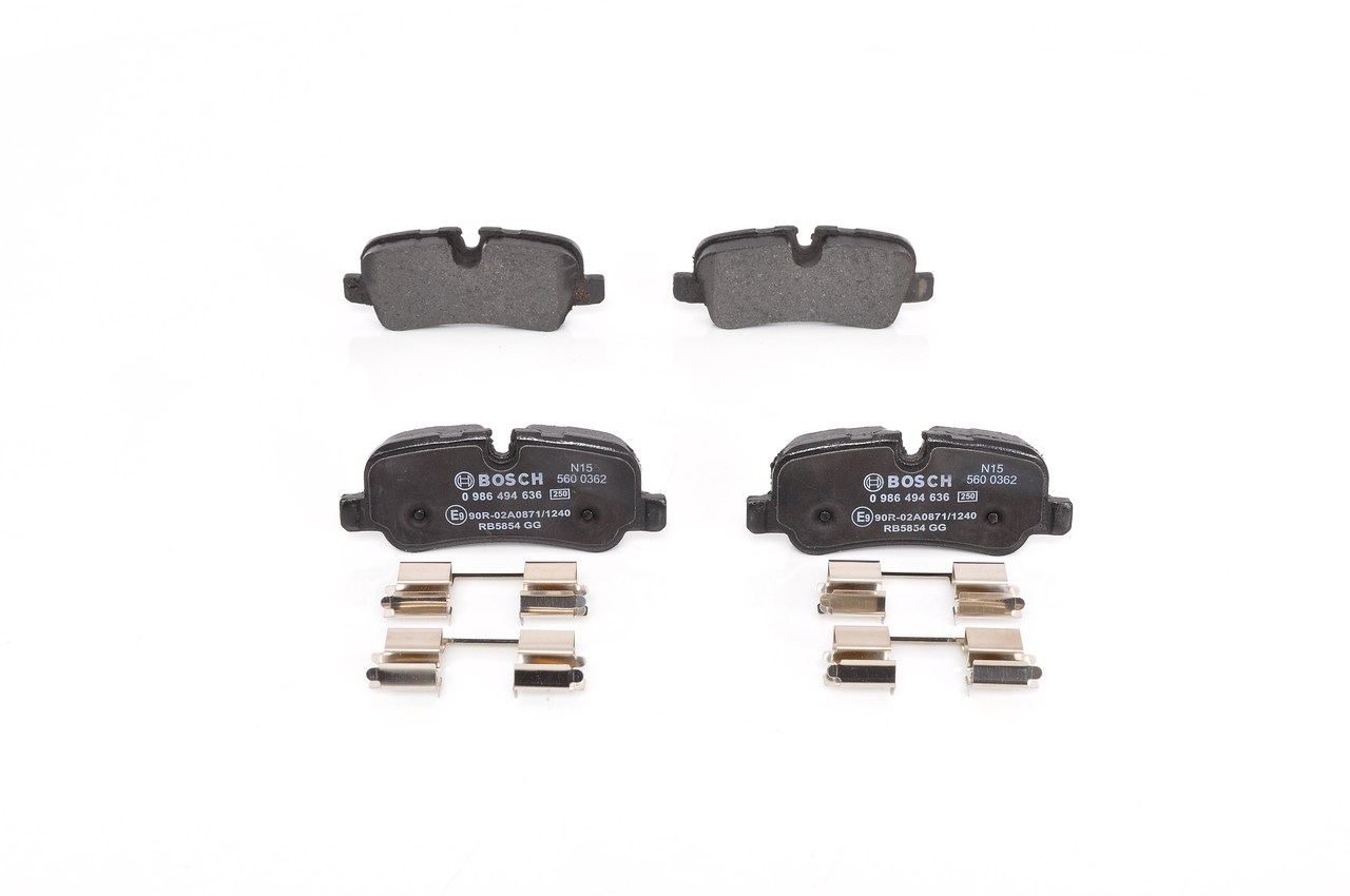 Köp billiga original Bromsbelägg 0 986 494 636 jämförbara med LR021316 OEM nummer på nätet