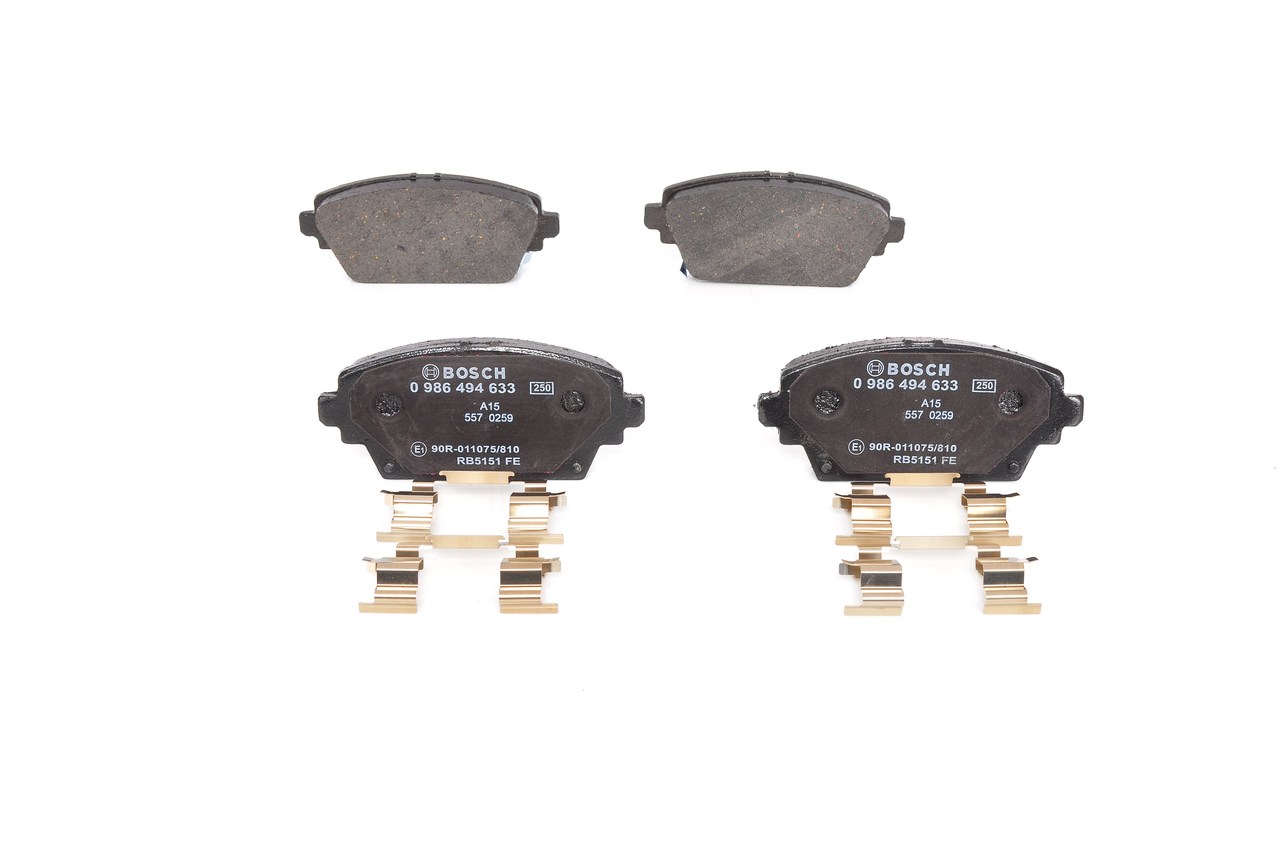 Įsigykite BOSCH Stabdžių kaladėlės Prekės Nr.: 0 986 494 633 už žemiausią 36,68 € kainą