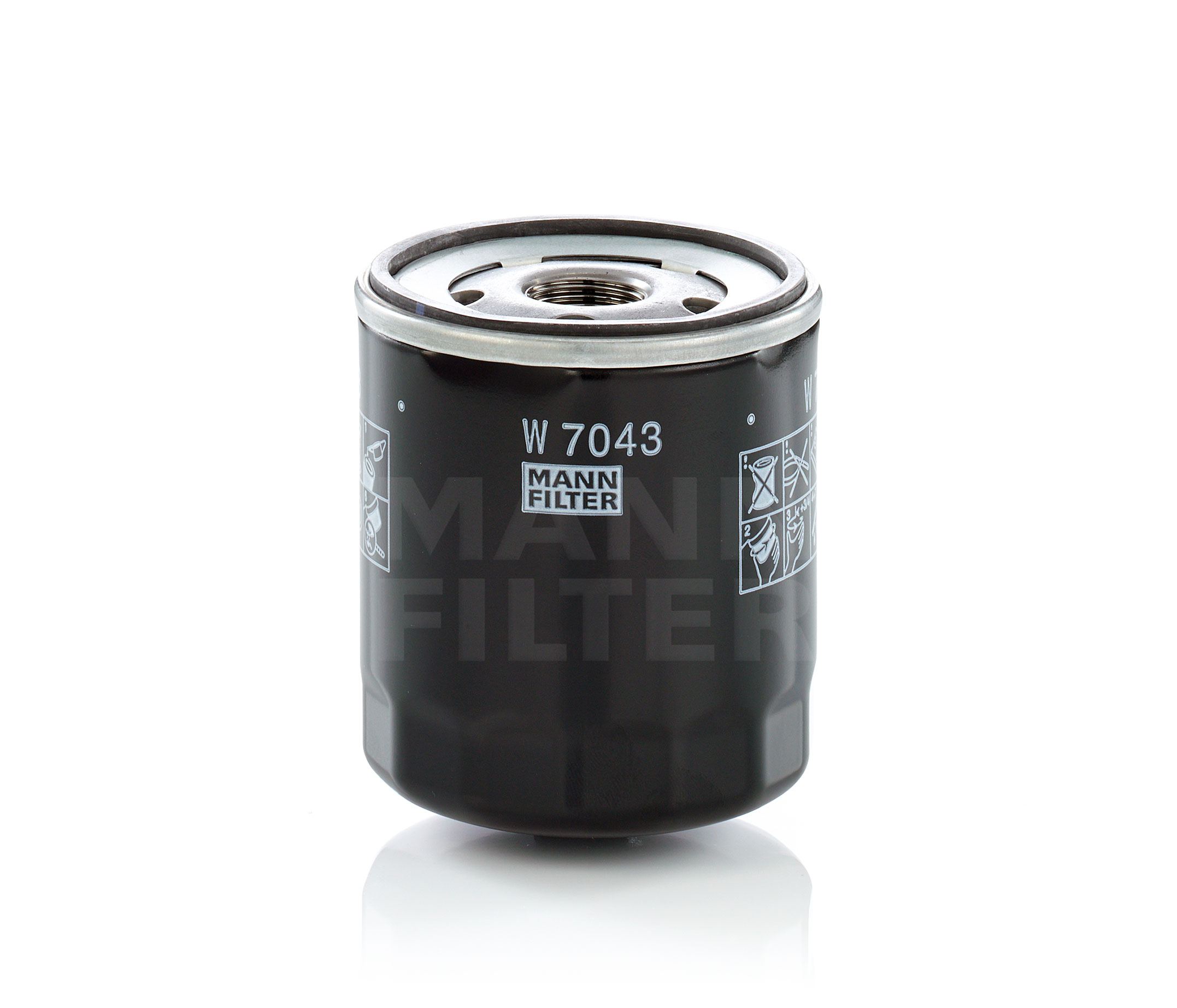 Kupuj MANN-FILTER Filtr oleju Produkt No.: W 7043 w niskiej cenie, tylko 56,69 zł
