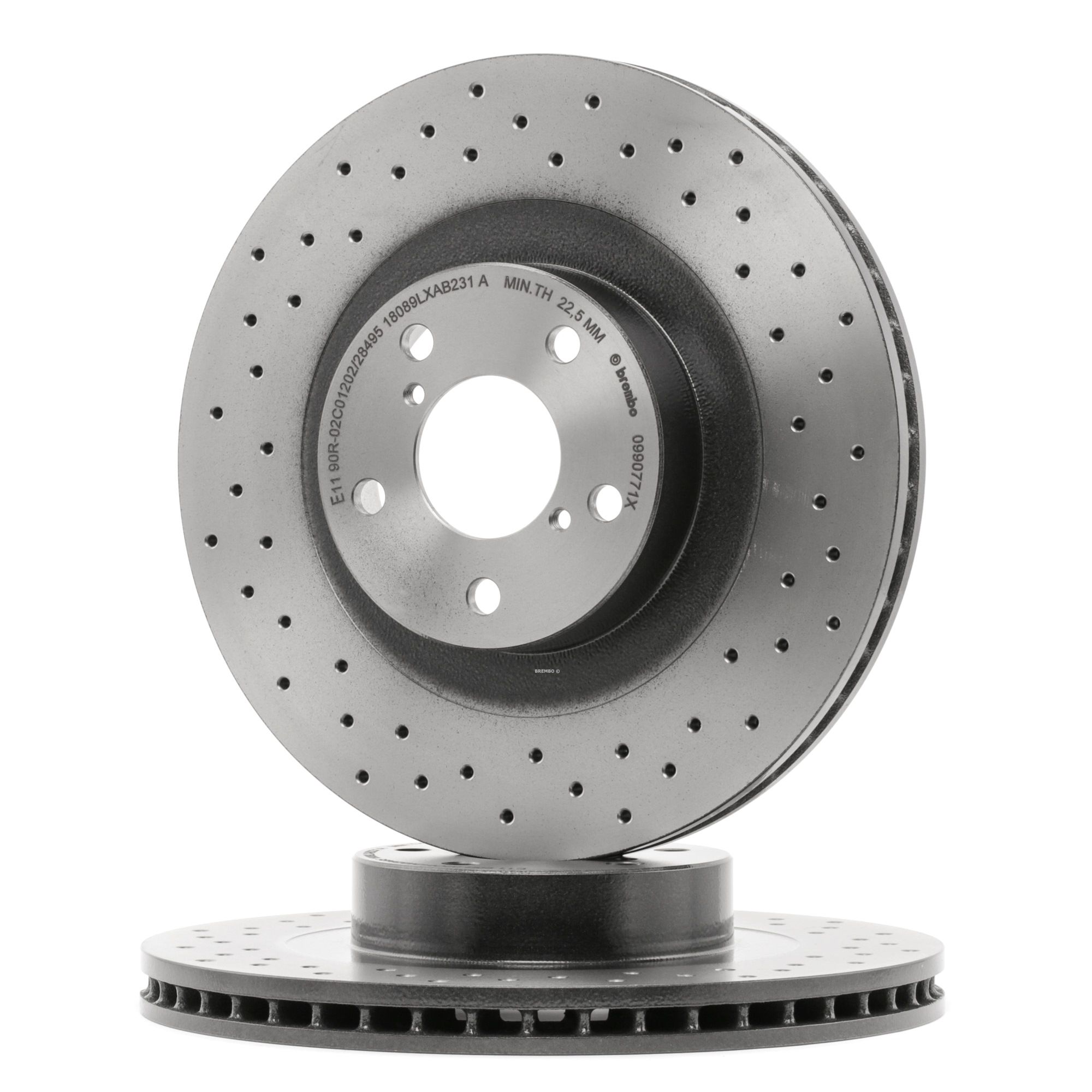 Köp BREMBO Bromsskiva Produktnummer: 09.9077.1X till det förmånliga priset av 1068,75 kr