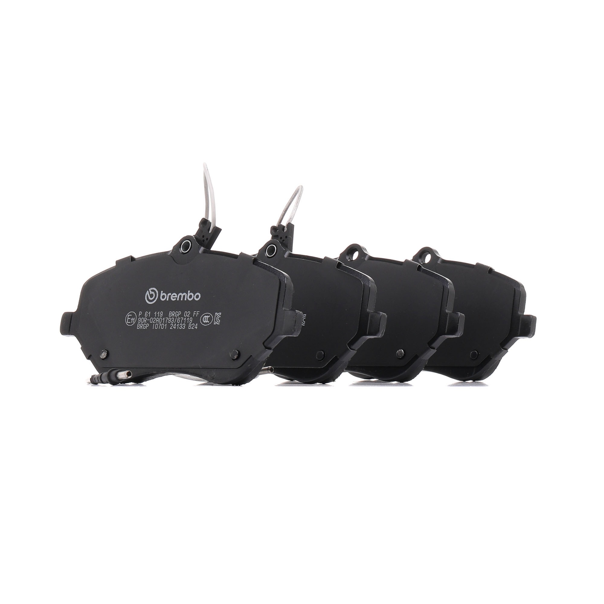 Kupte si BREMBO Sada brzdových destiček, kotoučová brzda Číslo produktu: P 61 119 za nízkou cenu 1410,13 Kč