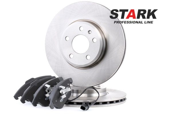 OE MITSUBISHI SIGMA 1993 Brake discs and pads set 8K0615301, 8K0698151A, 8K0698151F from STARK