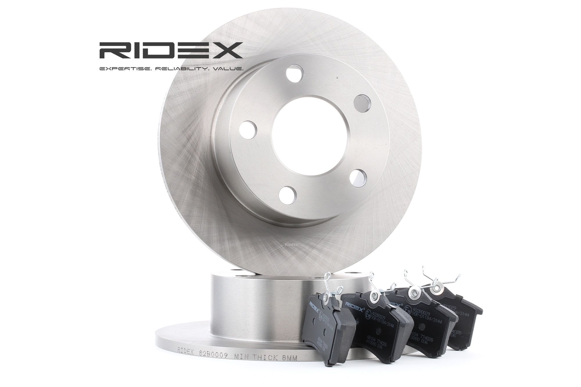 RIDEX Bremsscheiben und -beläge Produkt Nr.: 3405B0004 zum fairen Preis von 49,43 CHF erwerben
