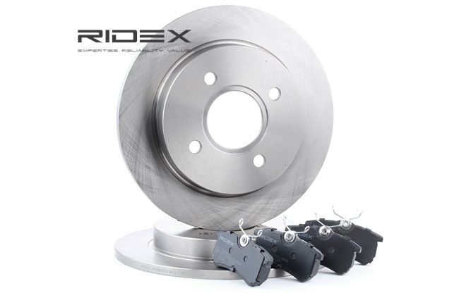 OEM Discuri și plăcuțe de frână VW Fox Variant 1990 1073756, 1756882, 4083484 RIDEX