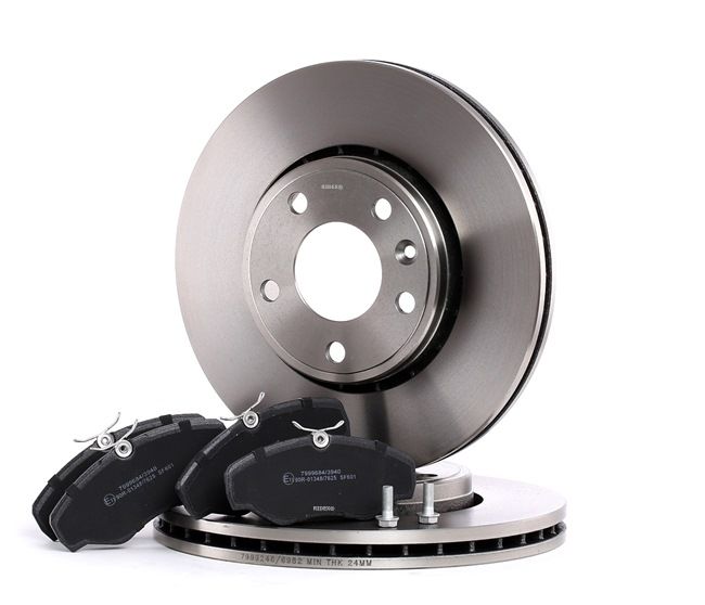 OE MITSUBISHI ASX 2018 Brake pads and discs 1605198, 4020600QAE, 4020600QAF from RIDEX
