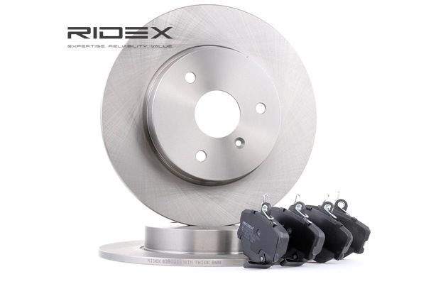 SMART Brake discs and pads set in original quality 0001431V002, 0001431V002000000, 0001431V003 from RIDEX
