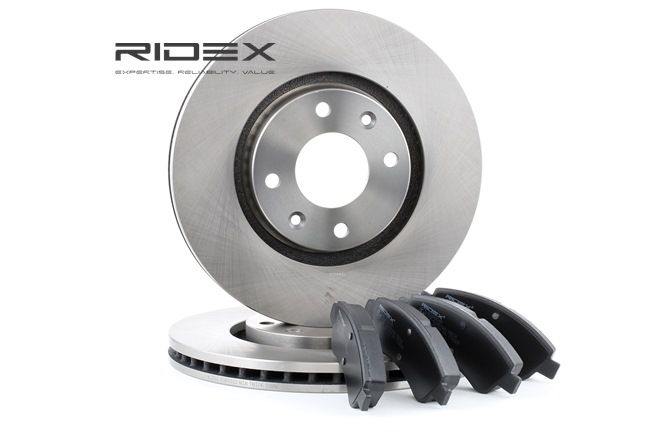 OEM Set frana, frana disc CITROËN 1.4 HDi 68 CP motor diesel 1606401480 de la RIDEX online la un preț incredibil