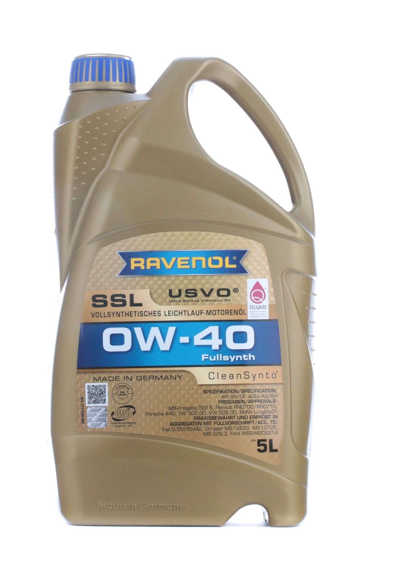 Įsigykite RAVENOL Variklio alyva Prekės Nr.: 1111108-005-01-999 už žemiausią 104,66 € kainą