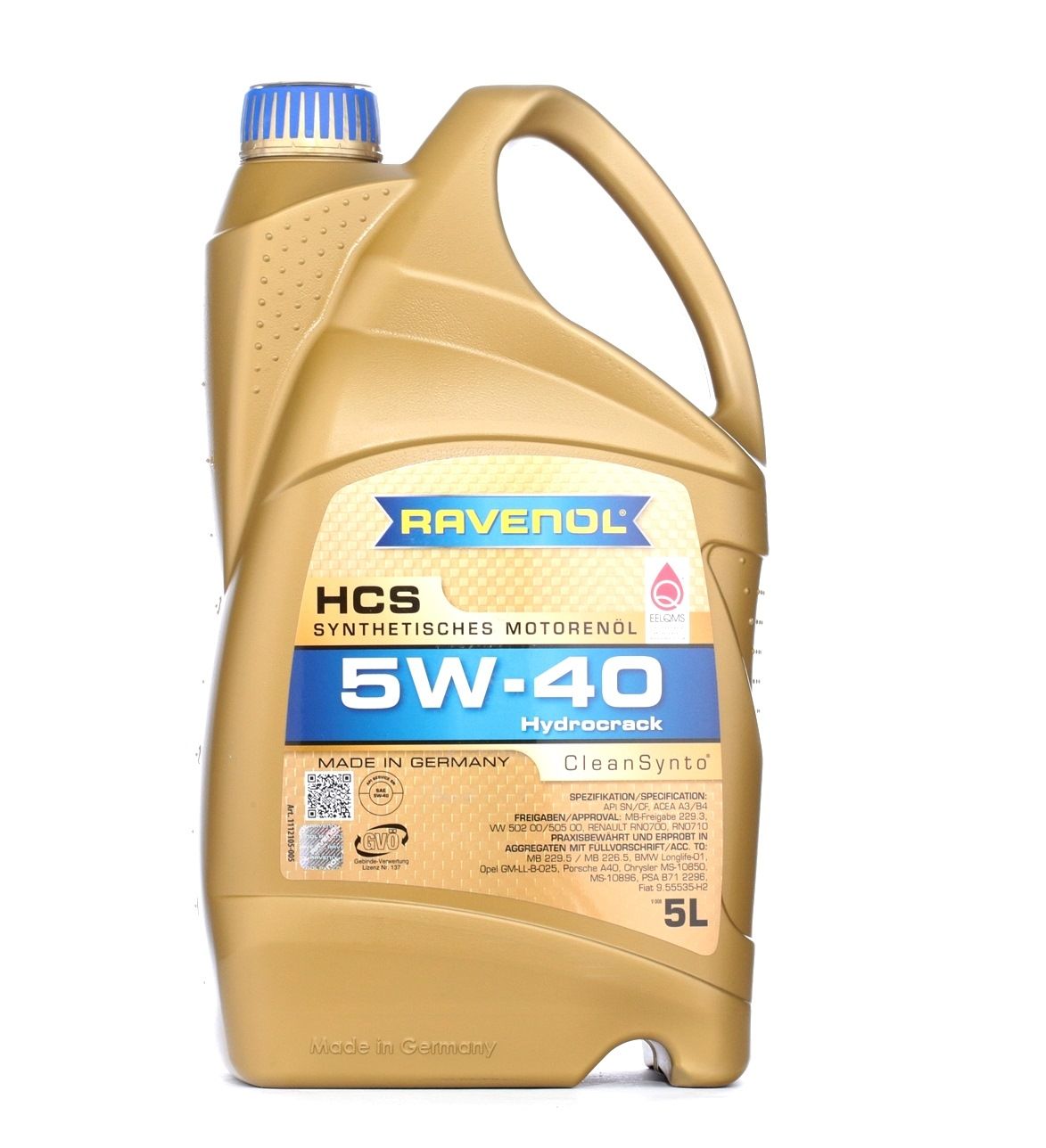 Køb RAVENOL Motorolie Produktnummer.: 1112105-005-01-999 til den lave pris af 504,86 kr.