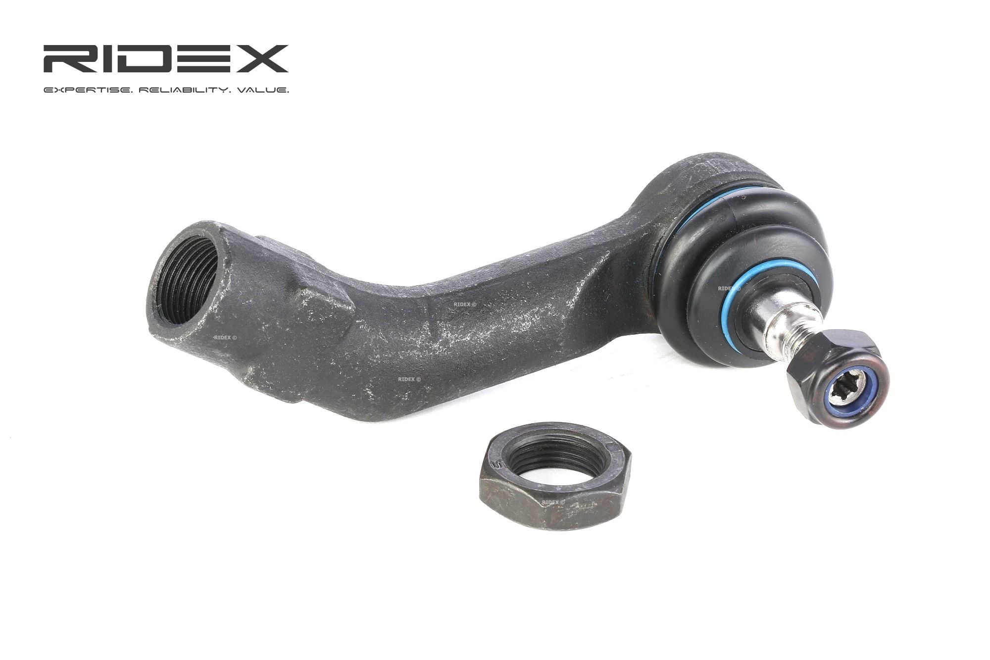 Įsigykite RIDEX Skersinės vairo trauklės galas Prekės Nr.: 914T0345 už žemiausią 14,49 € kainą