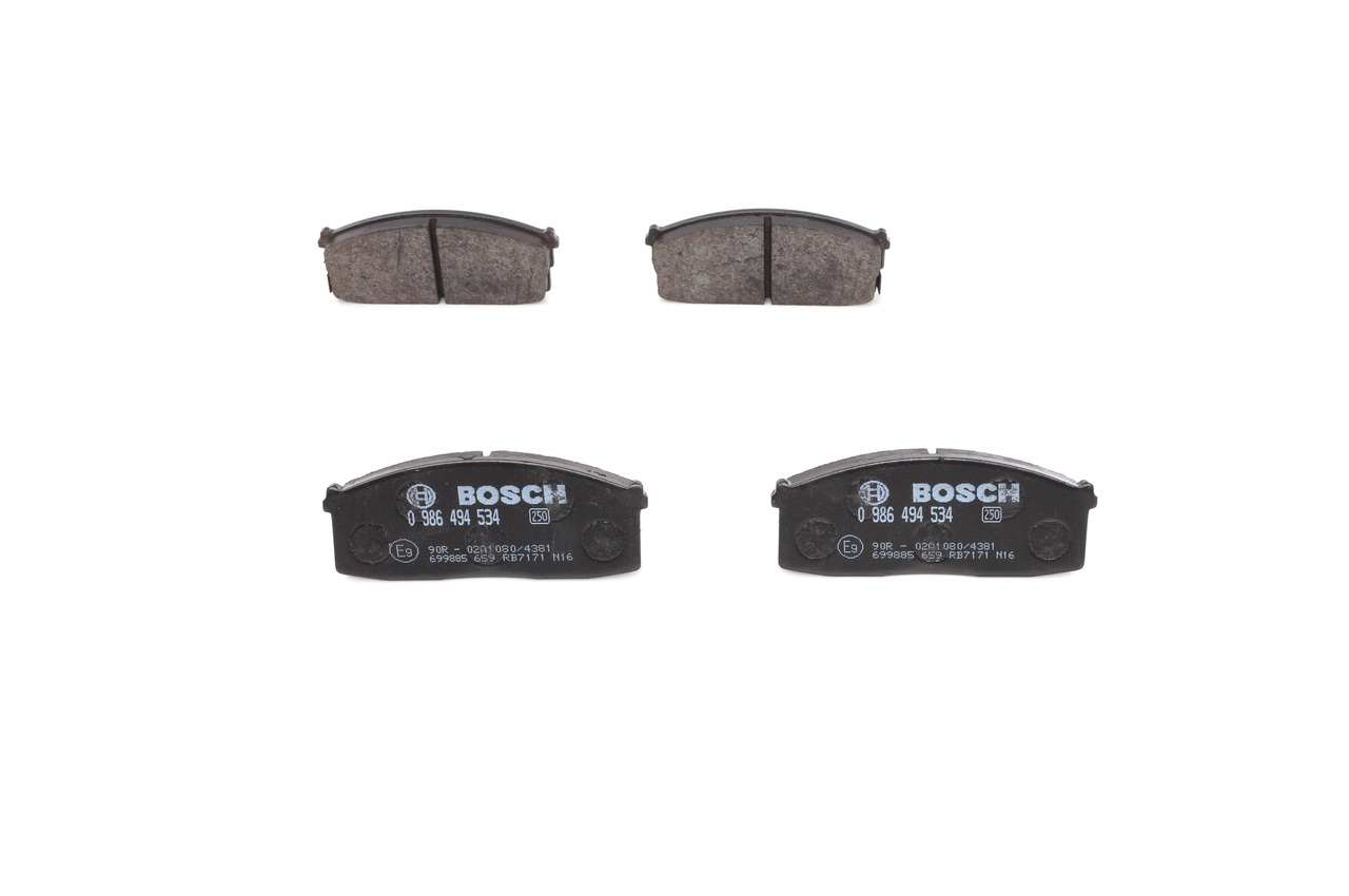 Köp billiga original Bromsbelägg 0 986 494 534 jämförbara med 4106001F85 OEM nummer på nätet