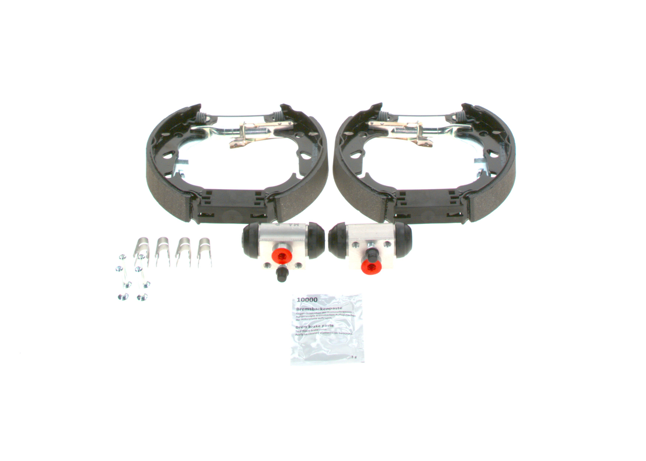 OE Bremsensatz, Trommelbremse FIAT 500 2012 773456789, 77362615, 77365085 von BOSCH