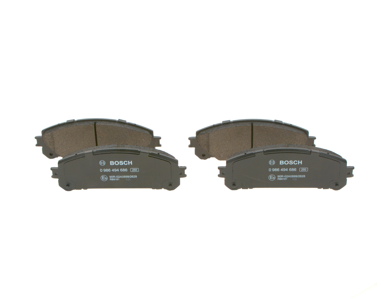 OEM Klocki hamulcowe LEXUS NX II (AZ20) 2024 0446502560, 044650E010, 044650E020 BOSCH