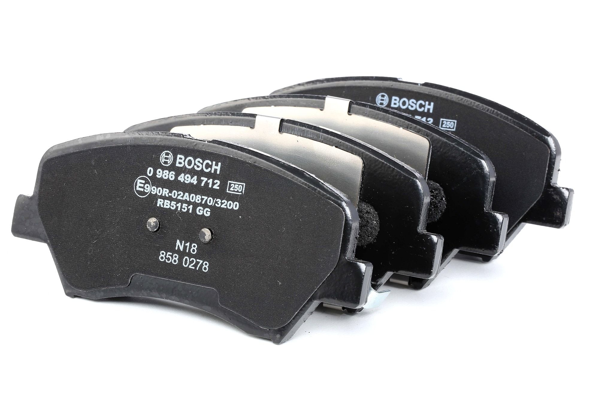Köp BOSCH Bromsbelägg Produktnummer: 0 986 494 712 till det förmånliga priset av 360,02 kr