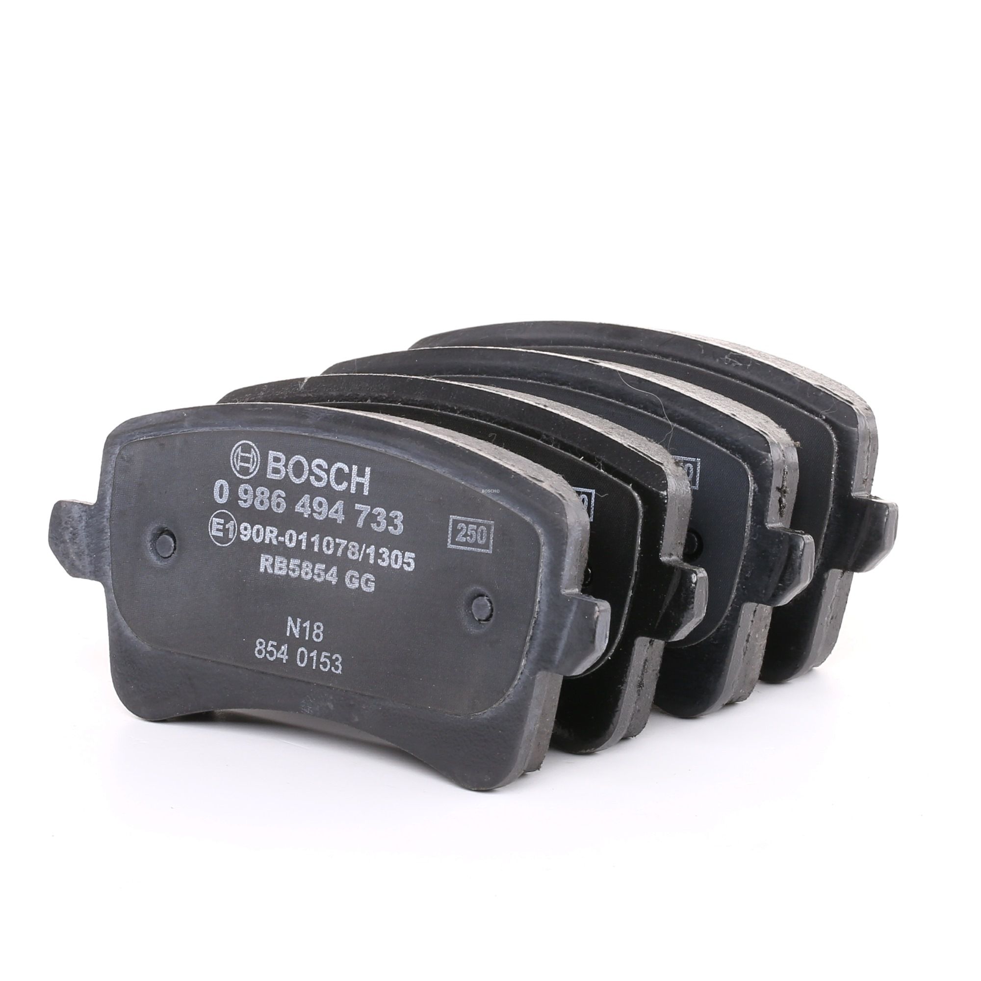 Įsigykite BOSCH Stabdžių kaladėlės Prekės Nr.: 0 986 494 733 už žemiausią 41,30 € kainą