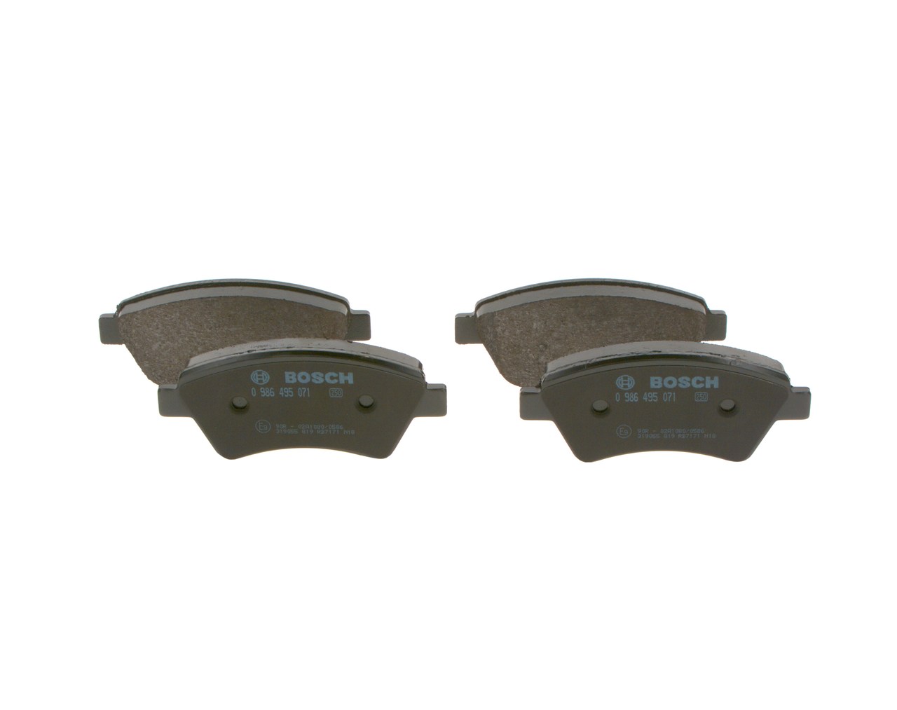 Köp billiga original Bromsbelägg 0 986 495 071 jämförbara med 410608713R OEM nummer på nätet