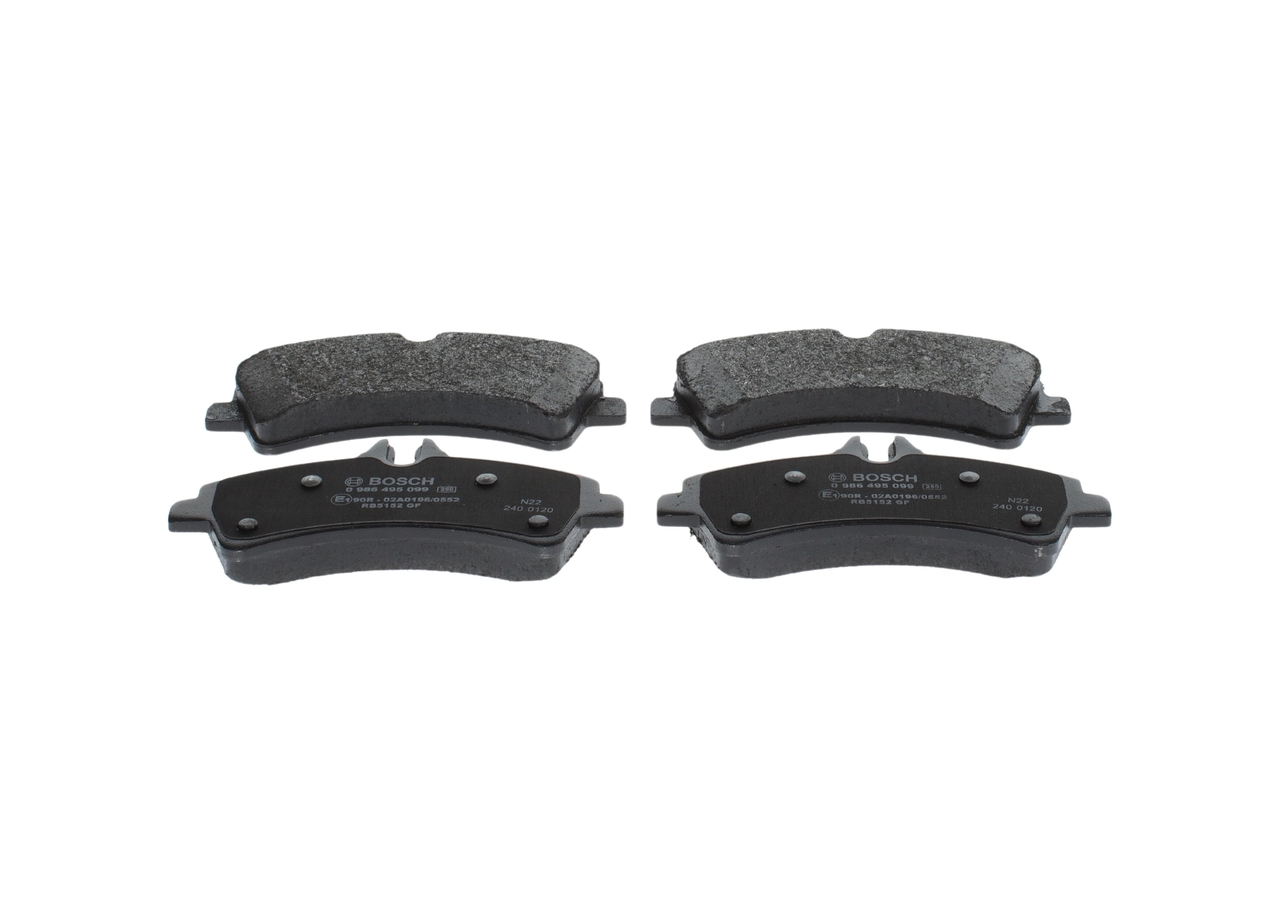Köp billiga original Bromsbelägg 0 986 495 099 jämförbara med 2E0698451A OEM nummer på nätet