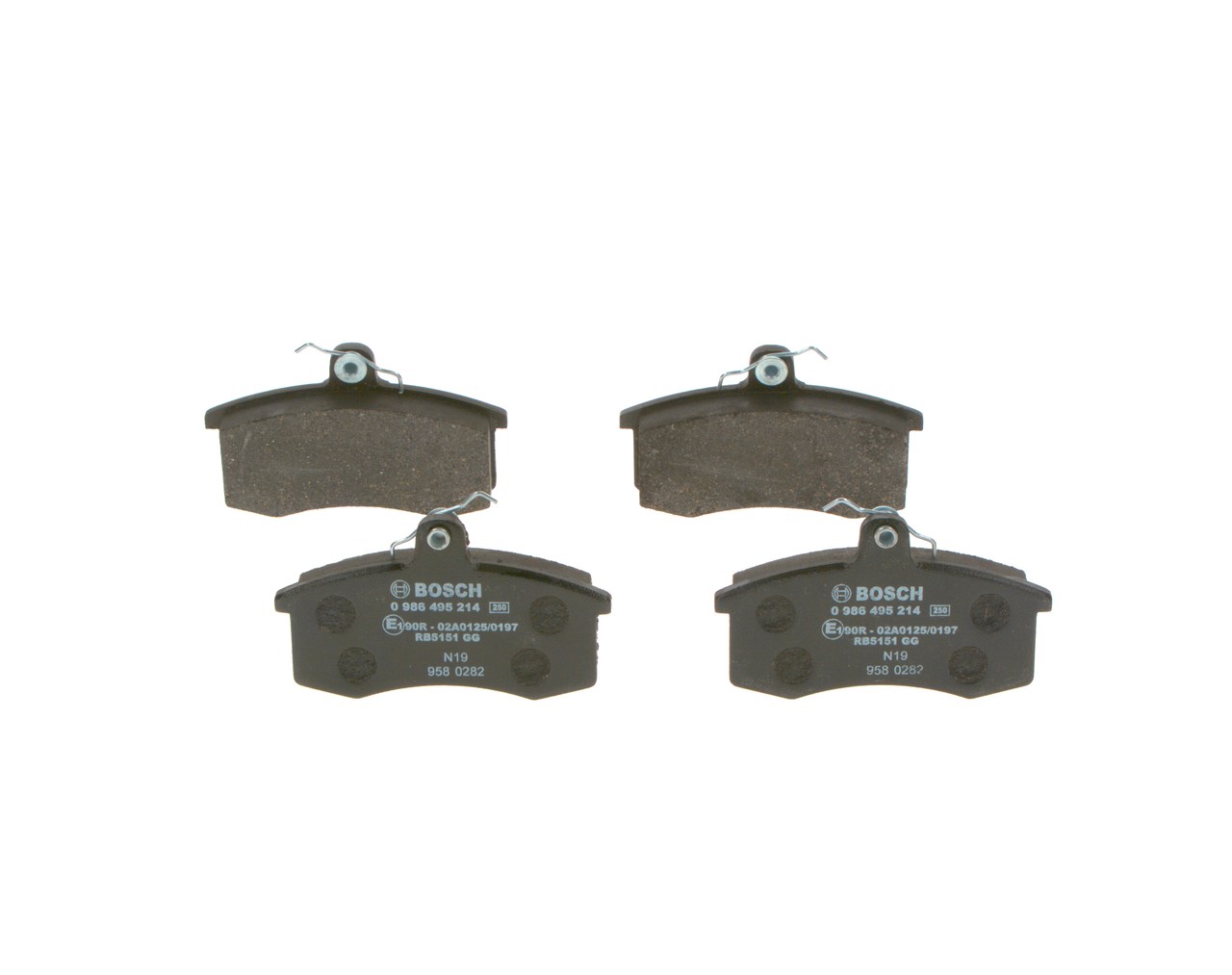 OEM Set plăcuțe de frână Lada 2191 2016 21083501080, 21083501089, 21083501090 BOSCH
