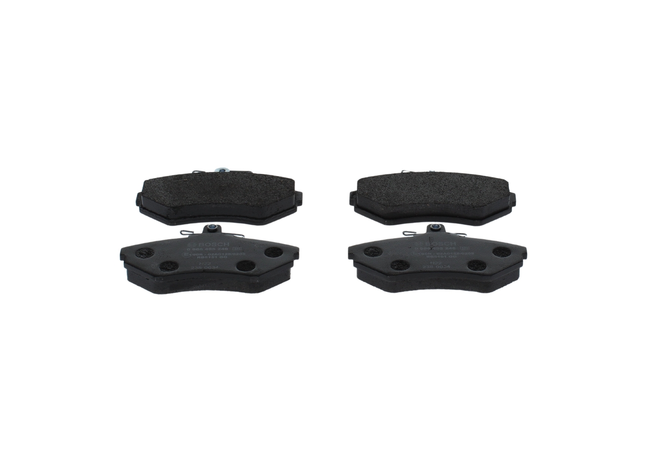 Ostke BOSCH Piduriklotsid Toode nr.: 0 986 495 246 madala hinnaga 27,49 €