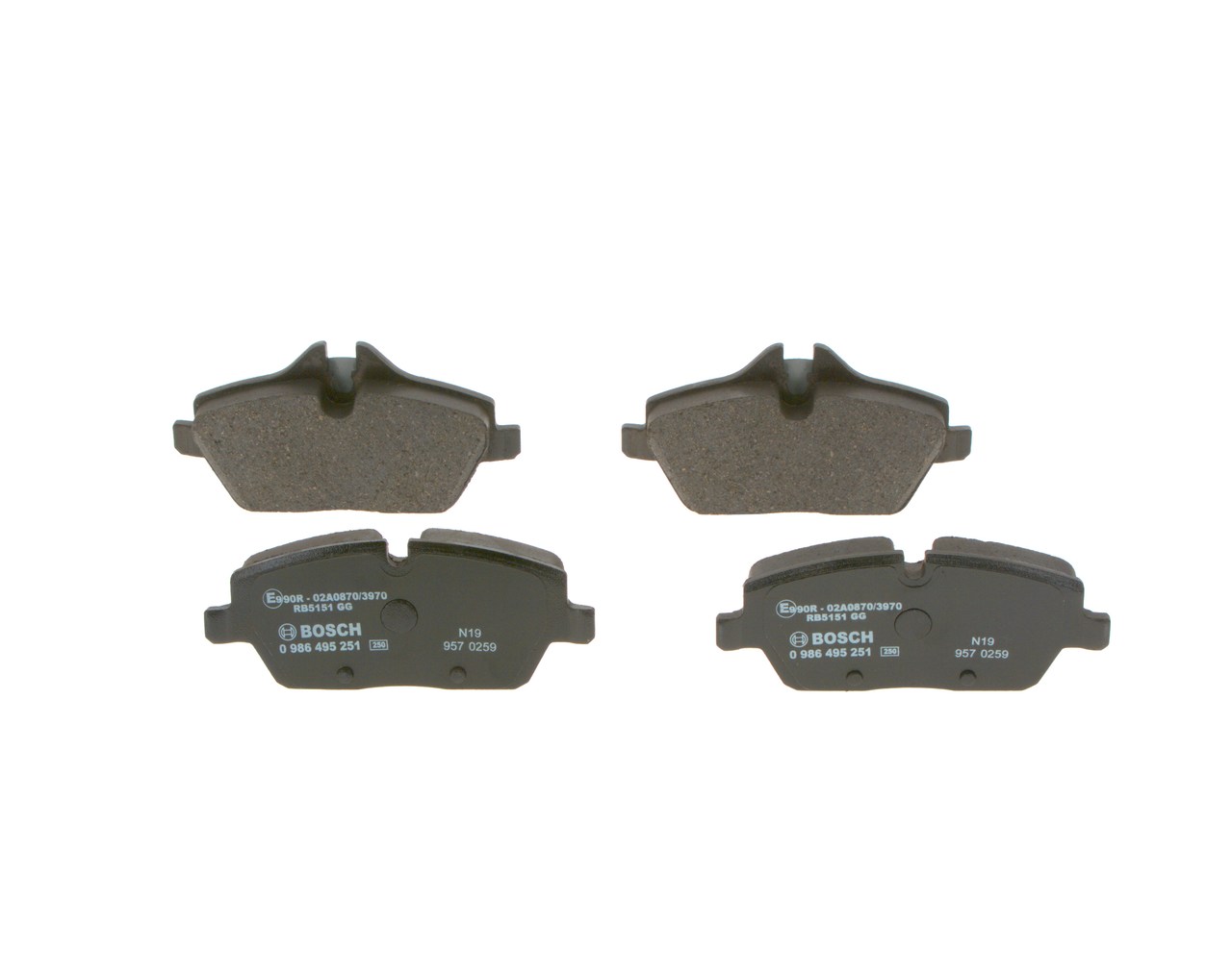 OEM Juego de pastillas de freno MINI One 1.5 (B38 A15 A) 102 CV Gasolina 34116767143 de BOSCH online a precios inmejorables