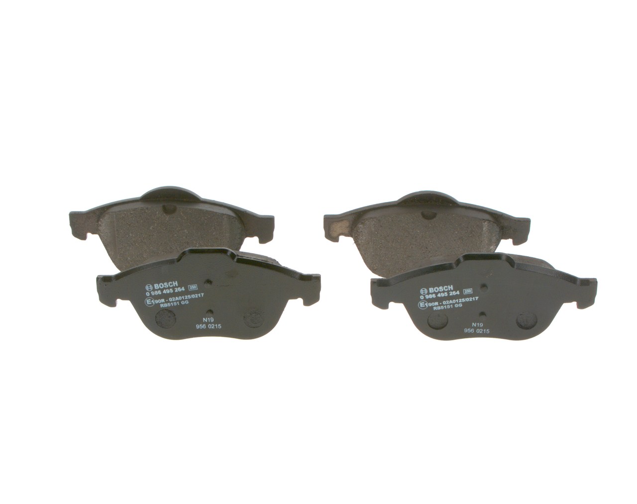 Köp billiga original Bromsbelägg 0 986 495 264 jämförbara med 410607613R OEM nummer på nätet