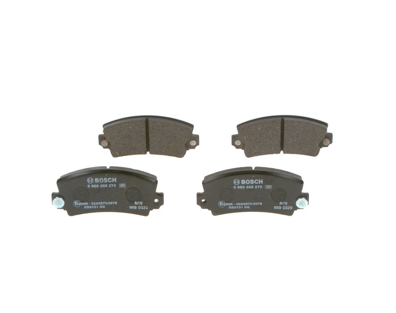 BOSCH 0 986 495 270 Plaquettes de frein